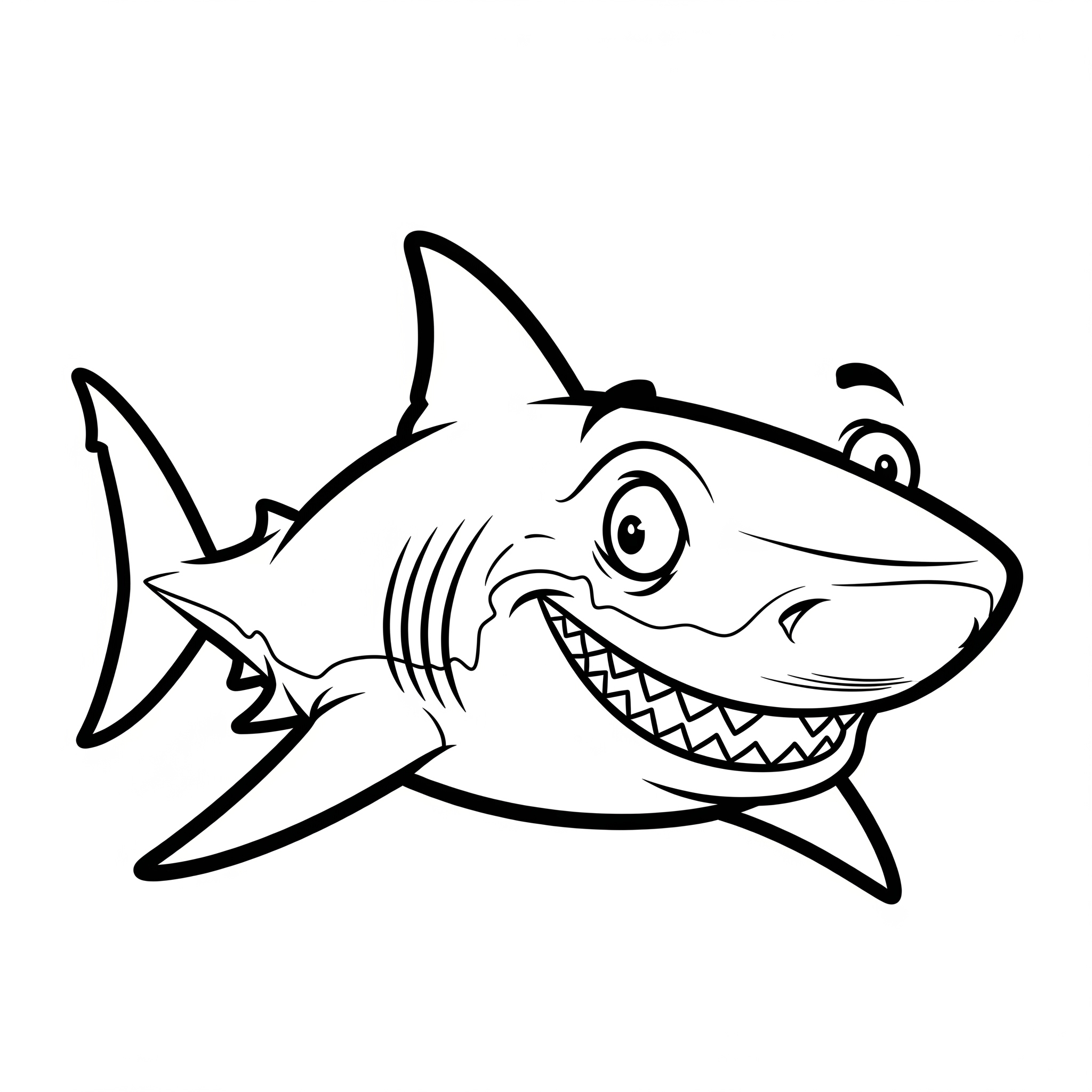 Great White Shark Coloring Pages 19 Great White Shark coloring pages for preschoolers 1