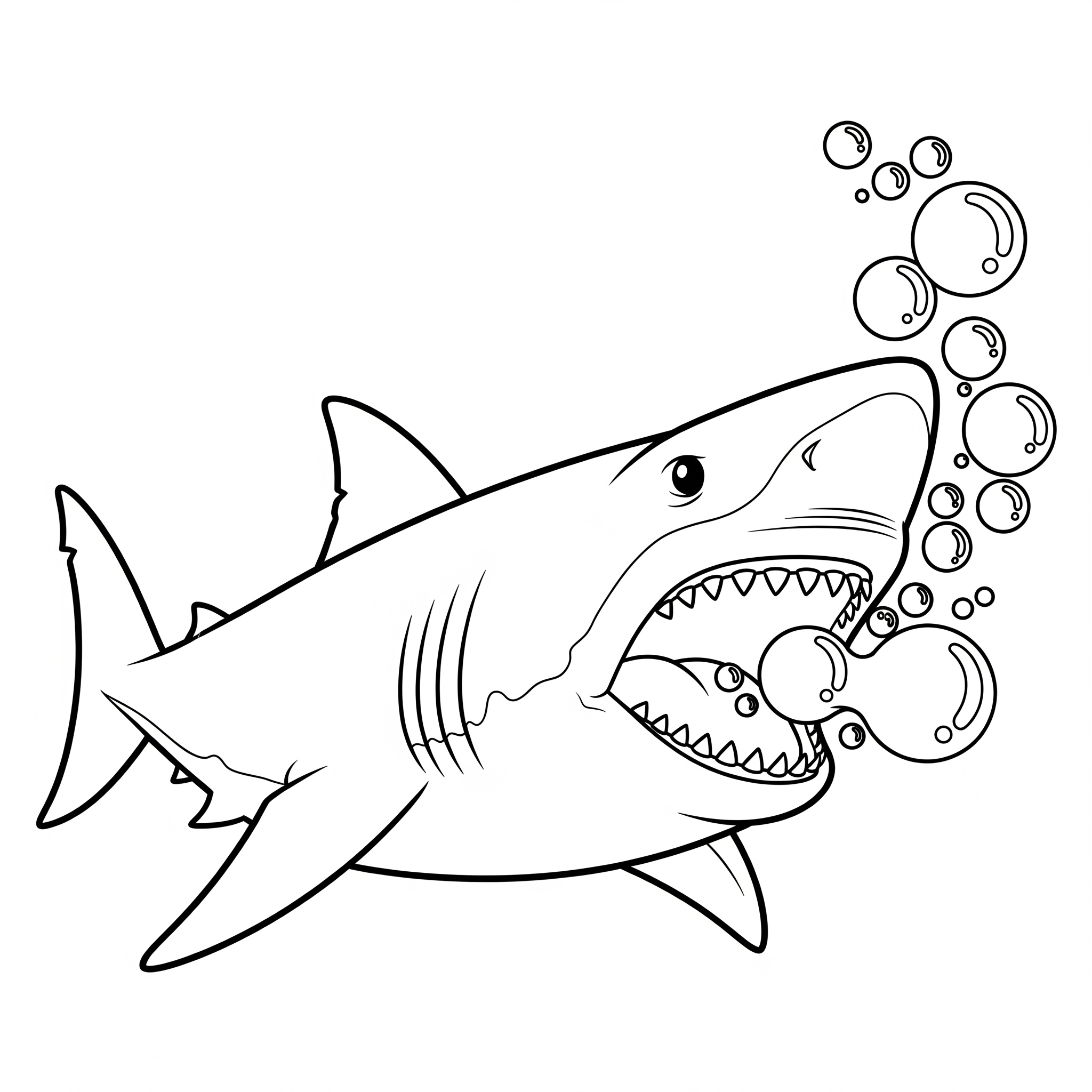 Great White Shark Coloring Pages 7 free coloring Great White Shark pages