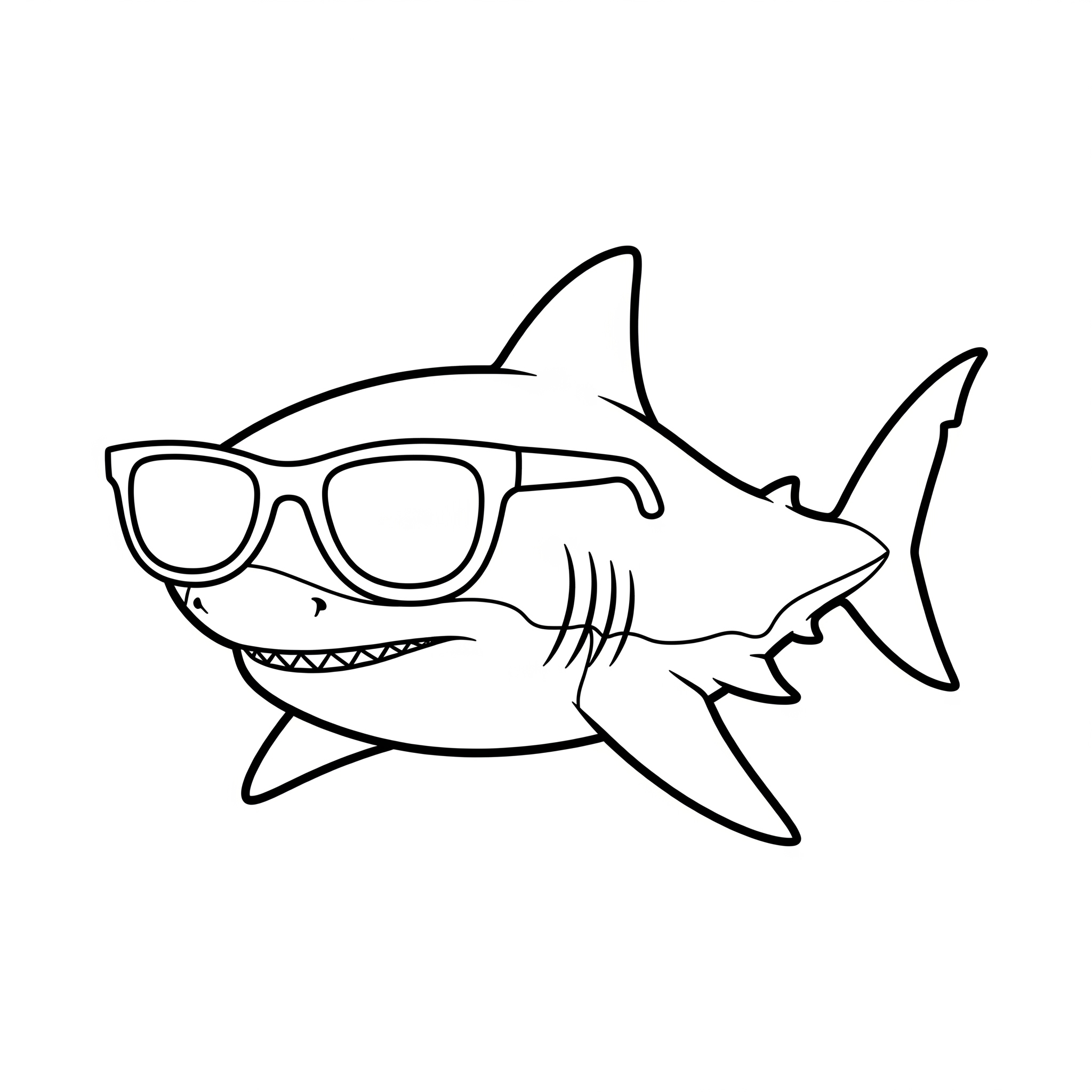 Great White Shark Coloring Pages 10 easy cute Great White Shark coloring pages