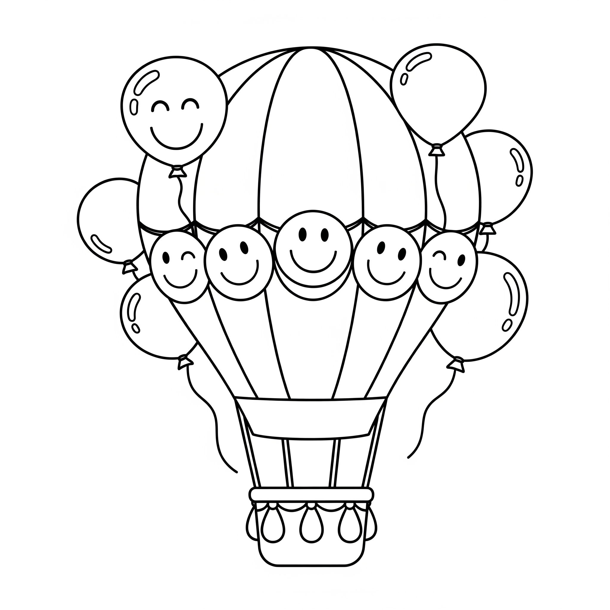 Hot Air Balloon Coloring Pages 13 free Hot Air Balloon coloring pages for adults