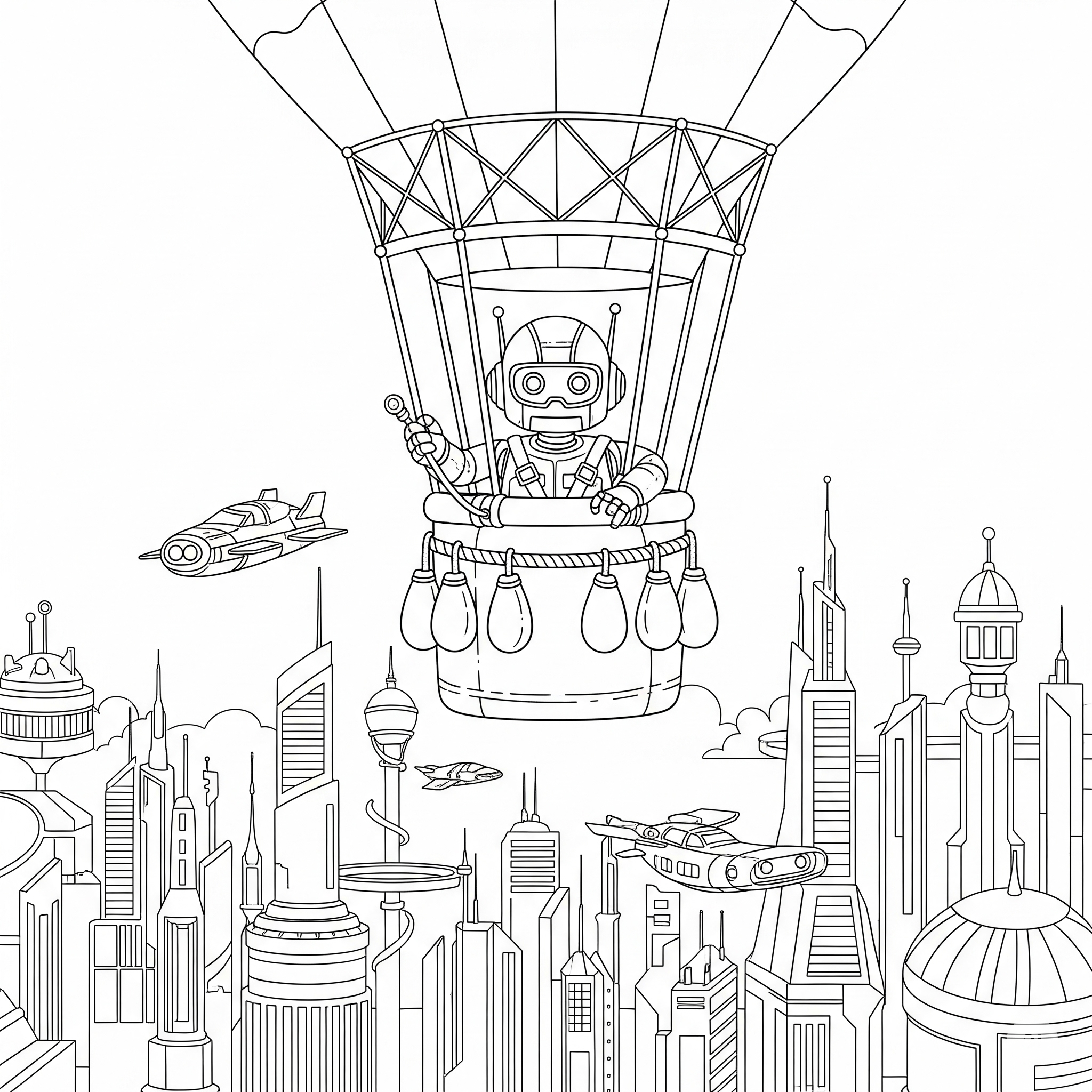 Hot Air Balloon Coloring Pages 19 Hot Air Balloon coloring pages for kids