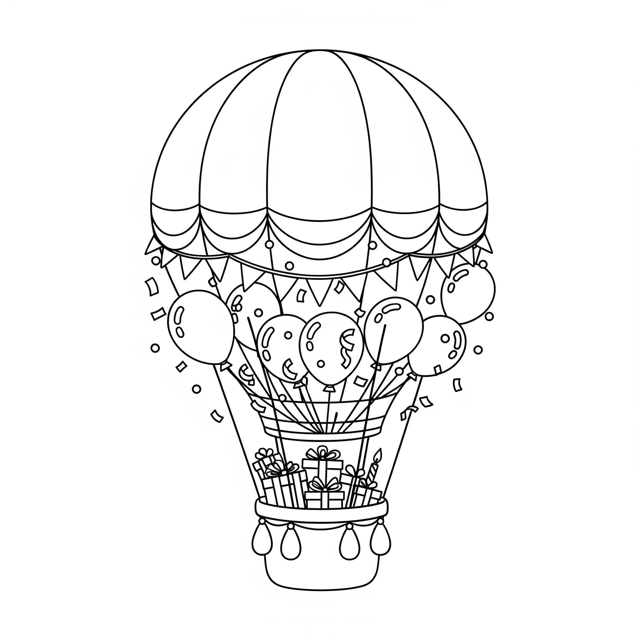 Hot Air Balloon Coloring Pages 21 Hot Air Balloon ornaments coloring pages