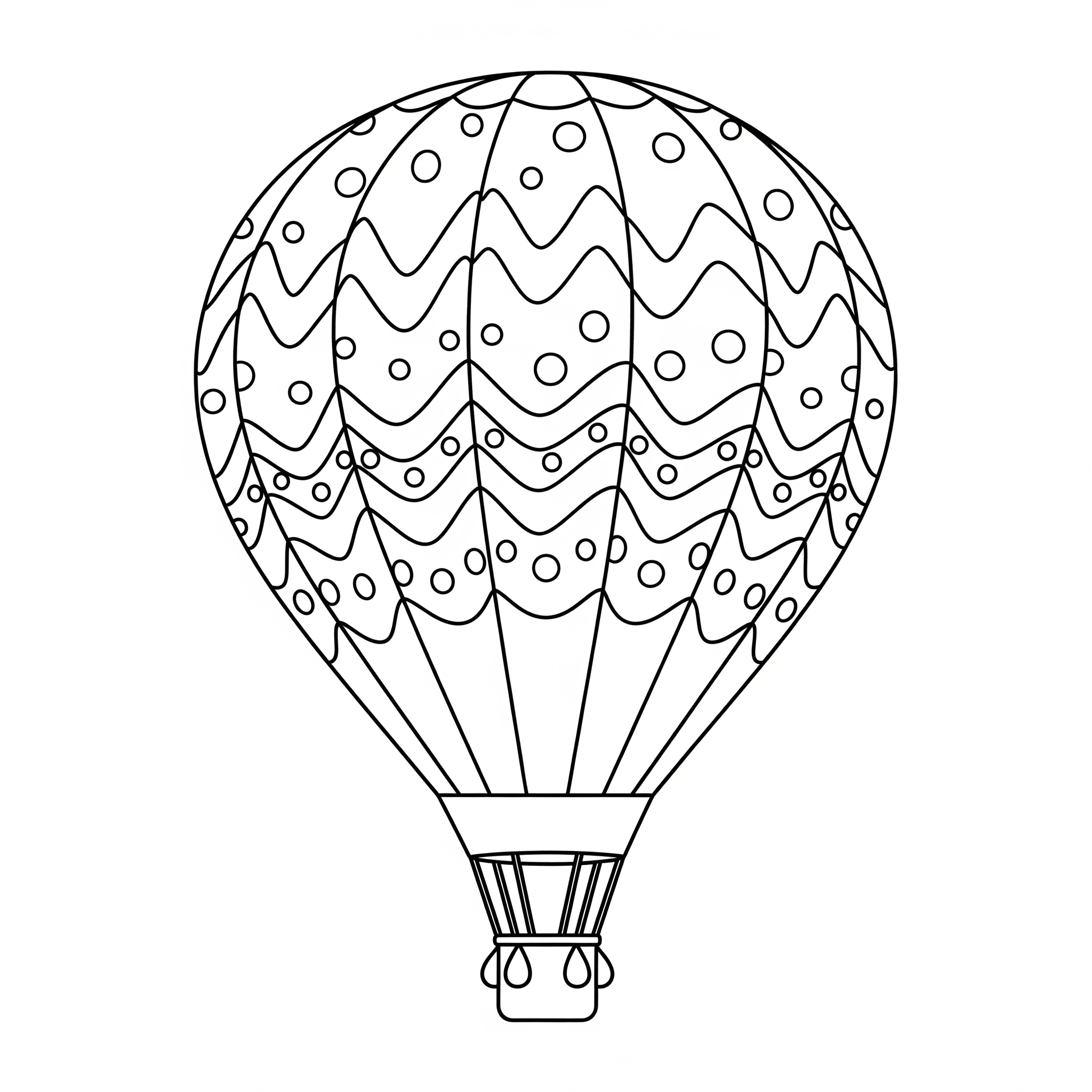 Hot Air Balloon Coloring Pages 4 grinch cute Hot Air Balloon coloring pages