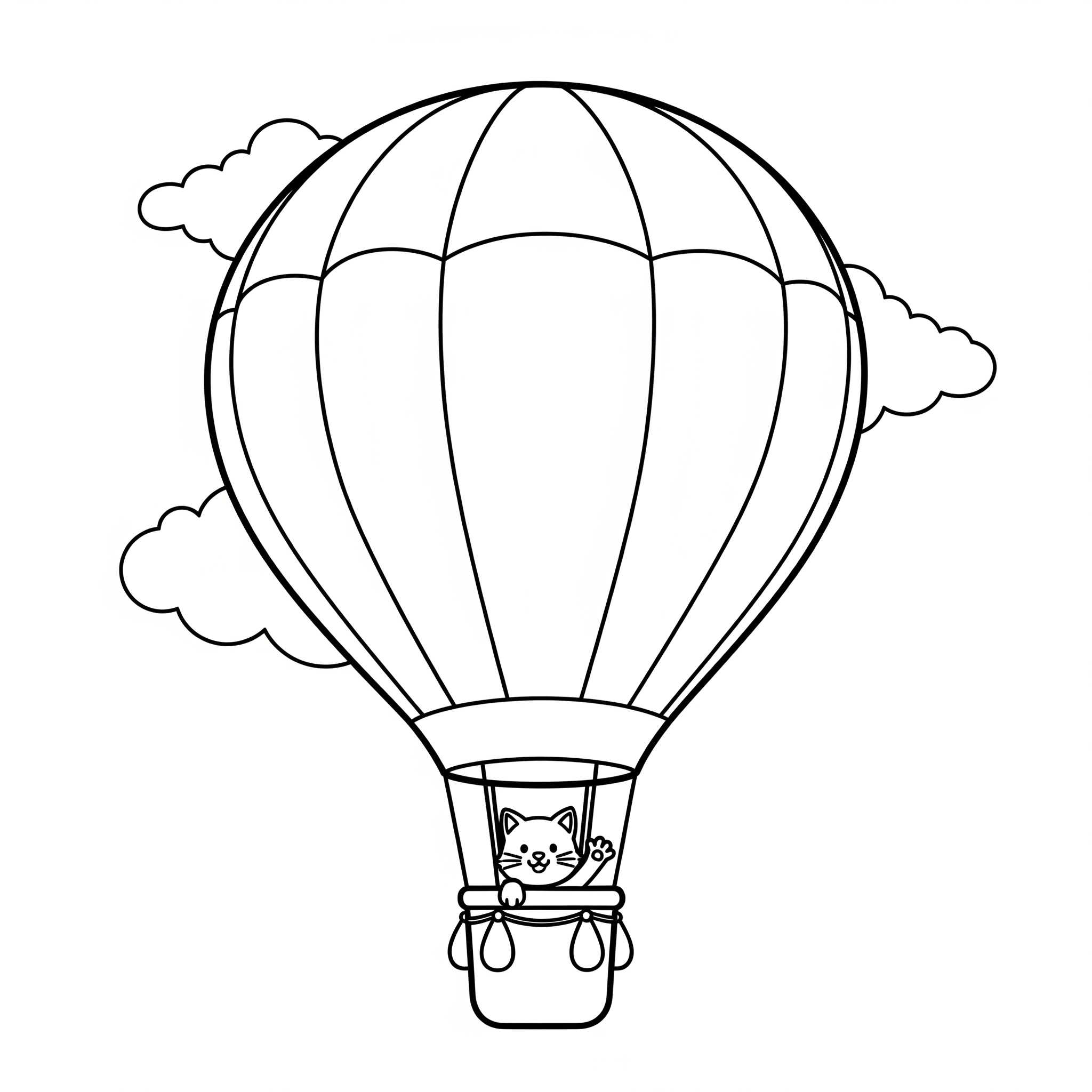 Hot Air Balloon Coloring Pages 7 free printable coloring pages Hot Air Balloon