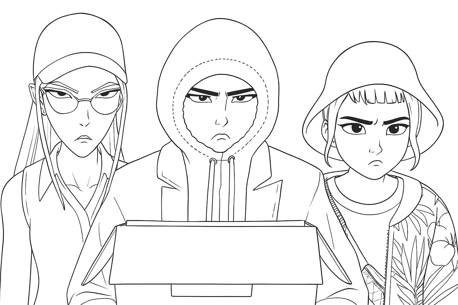KPop Demon Hunters Coloring Pages 15 KPop Demon Hunters themed coloring pages 1