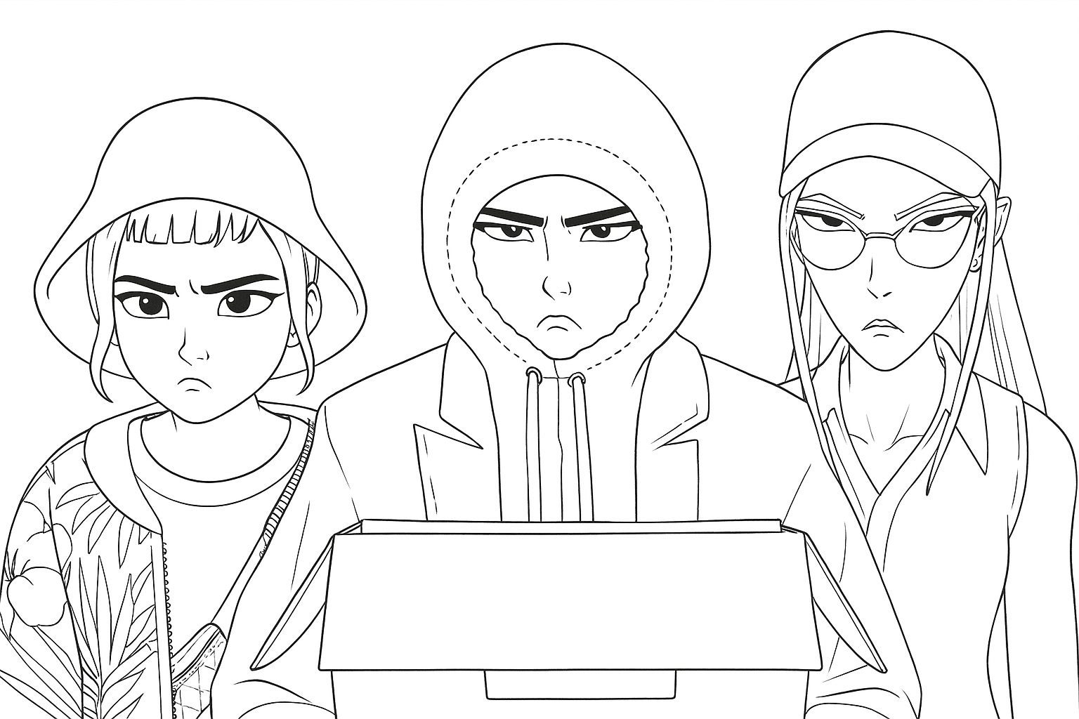 KPop Demon Hunters Coloring Pages 16 free KPop Demon Hunters coloring pages for adults