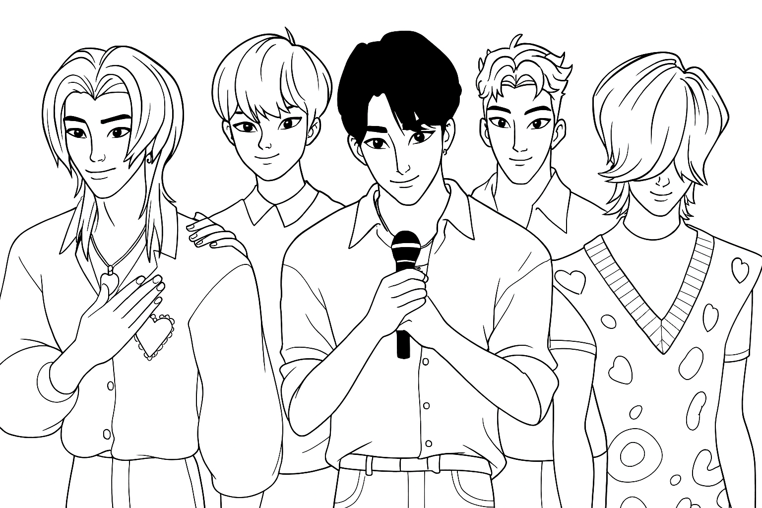 KPop Demon Hunters Coloring Pages 8 KPop Demon Hunters ornament coloring pages