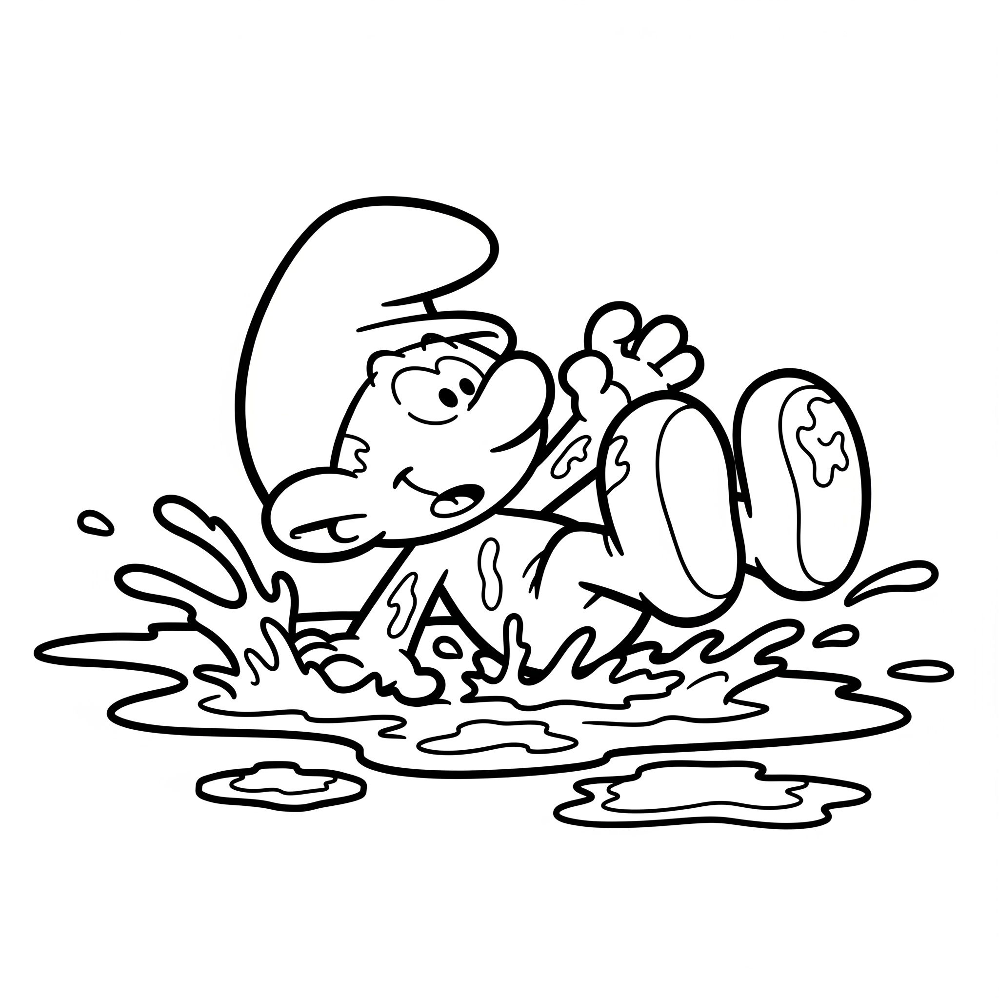 Smurf Coloring Pages 18 hard Smurf coloring pages