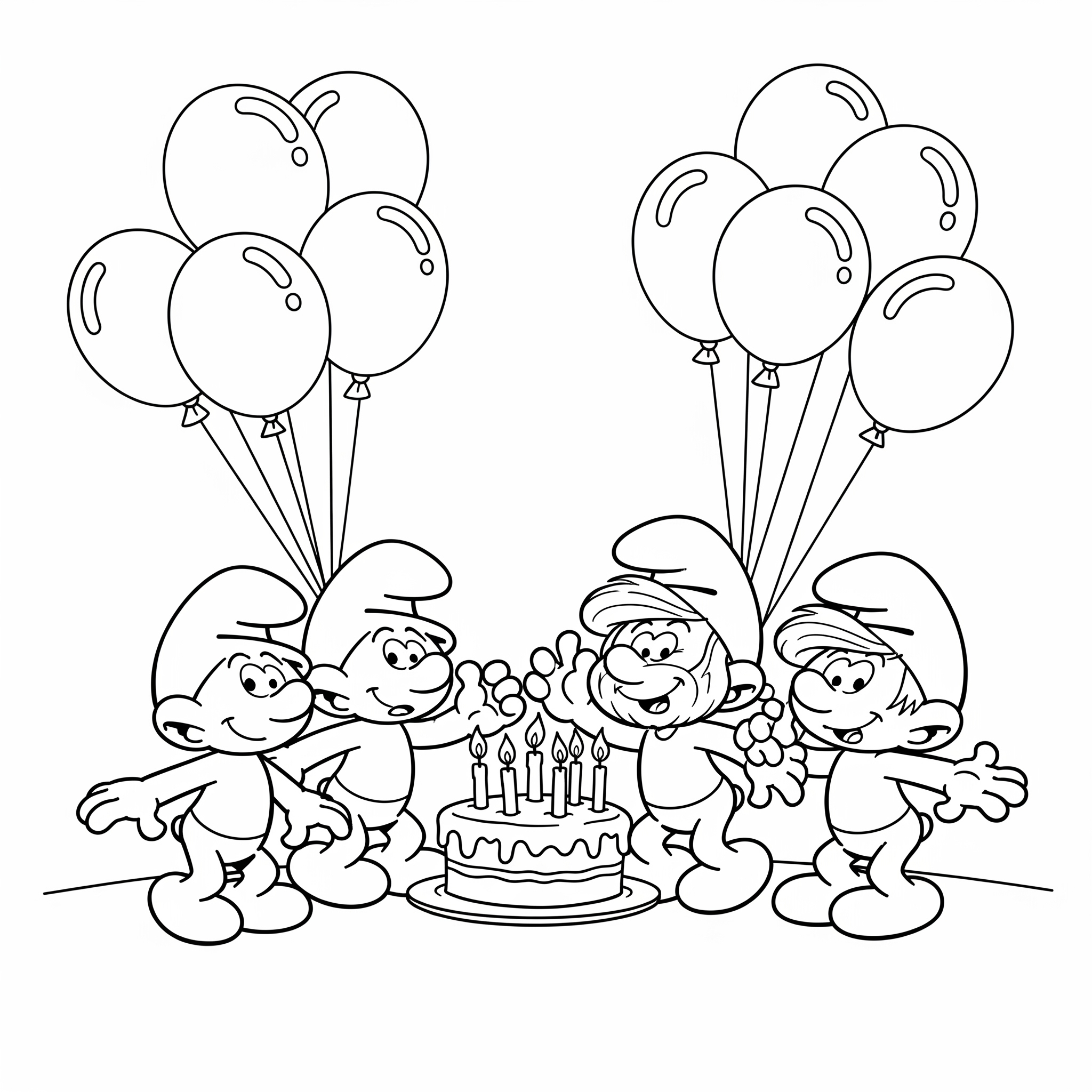 Smurf Coloring Pages 19 coloring pages for kids Smurf 1