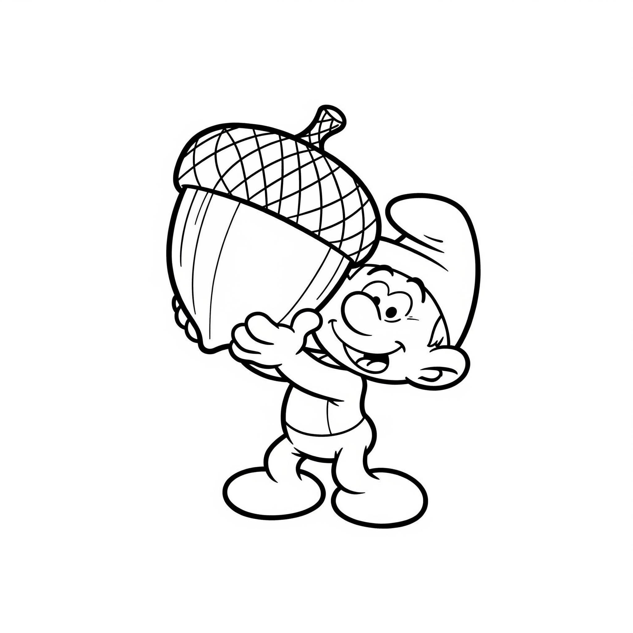 Smurf Coloring Pages 4 Smurf coloring pages easy