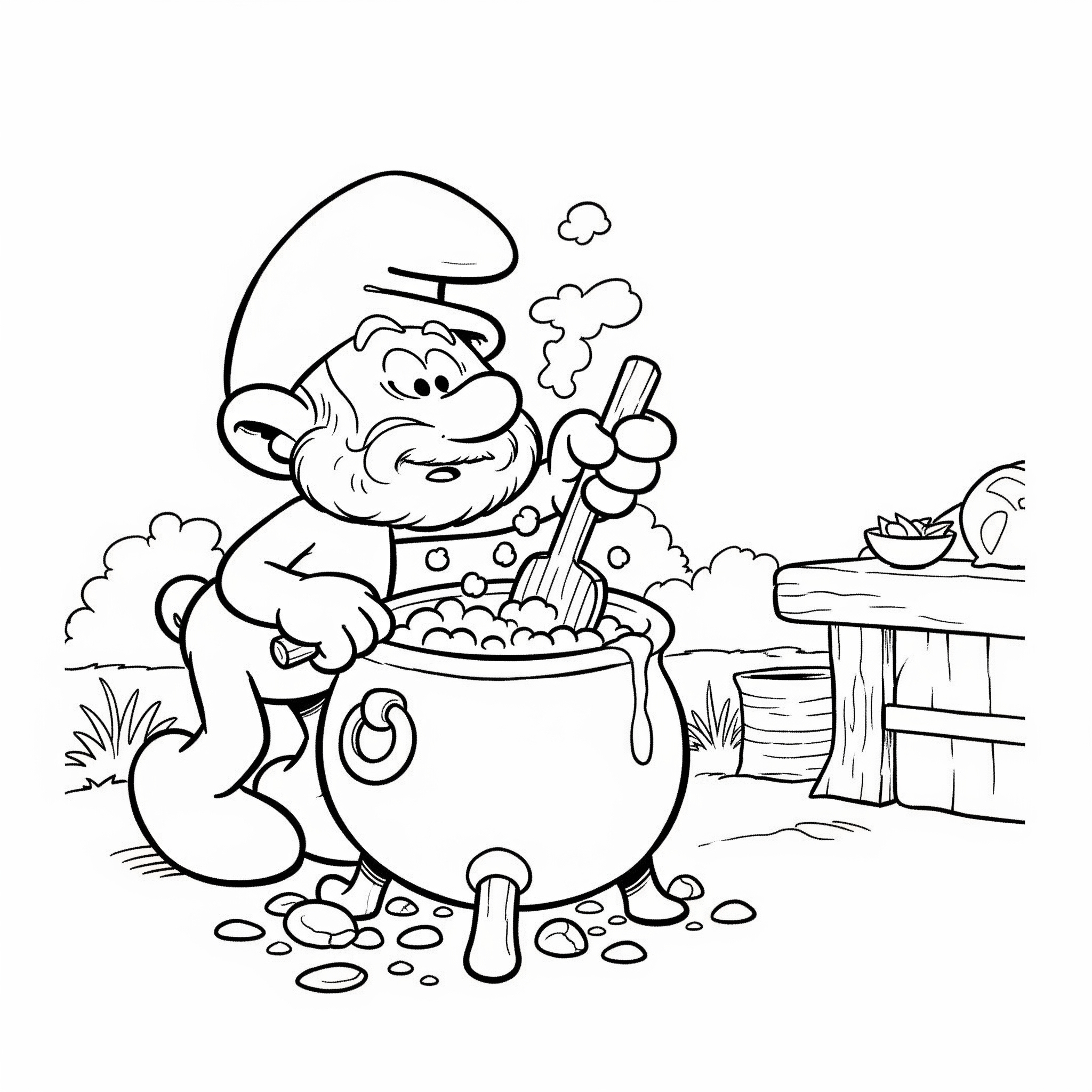 Smurf Coloring Pages 6 Smurf free coloring pages 1