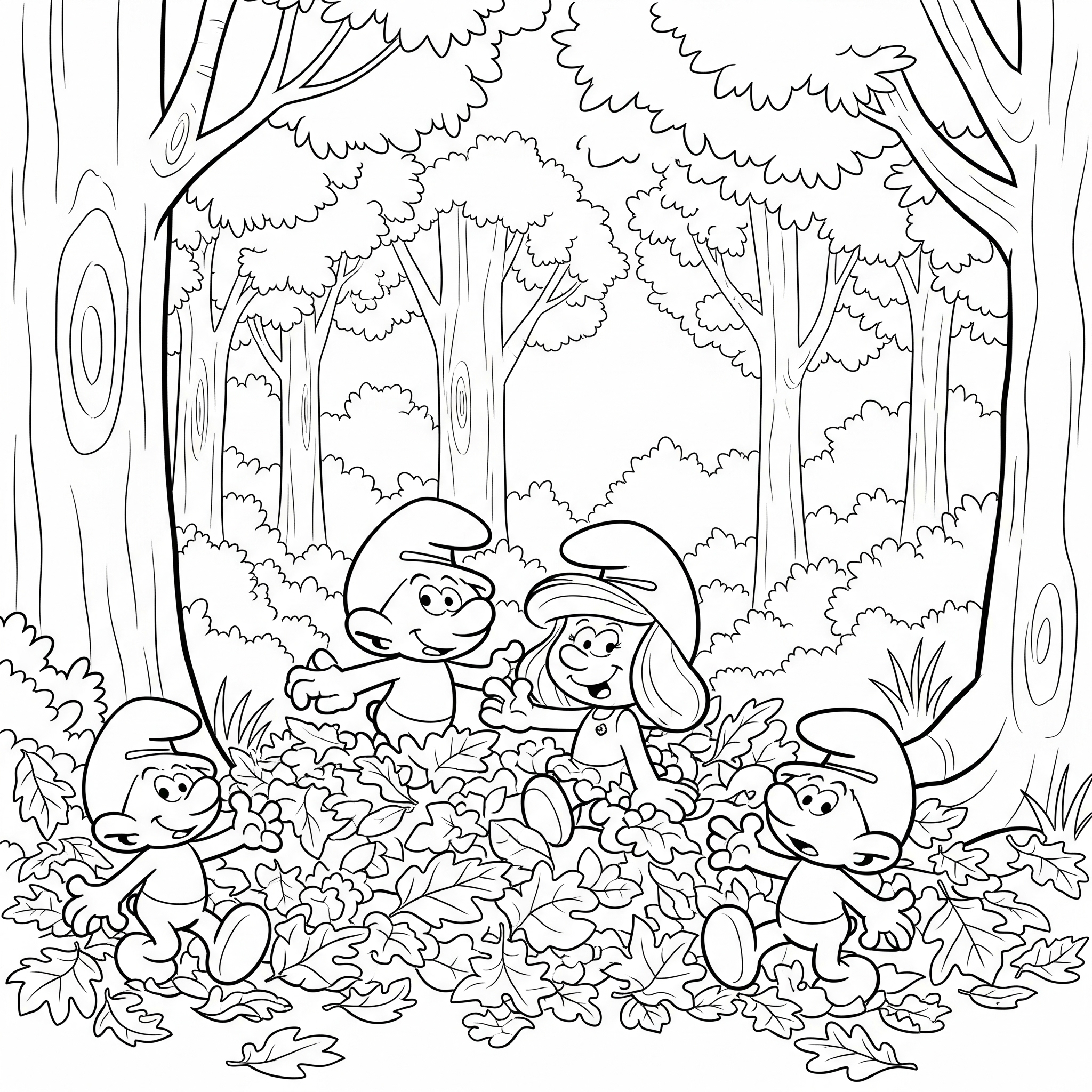 Smurf Coloring Pages 8 kids Smurf coloring pages