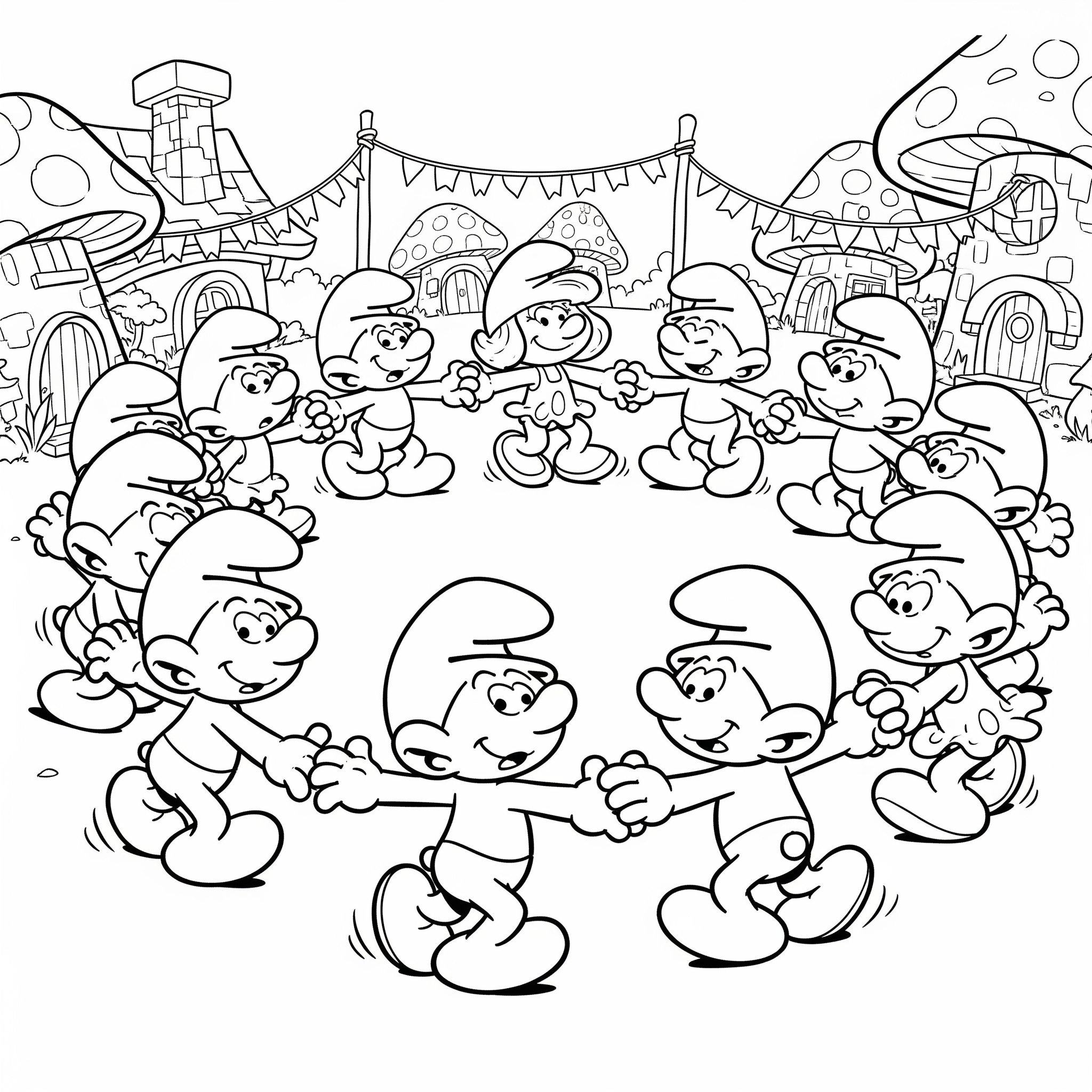 Smurf Coloring Pages 9 free coloring pages Smurf