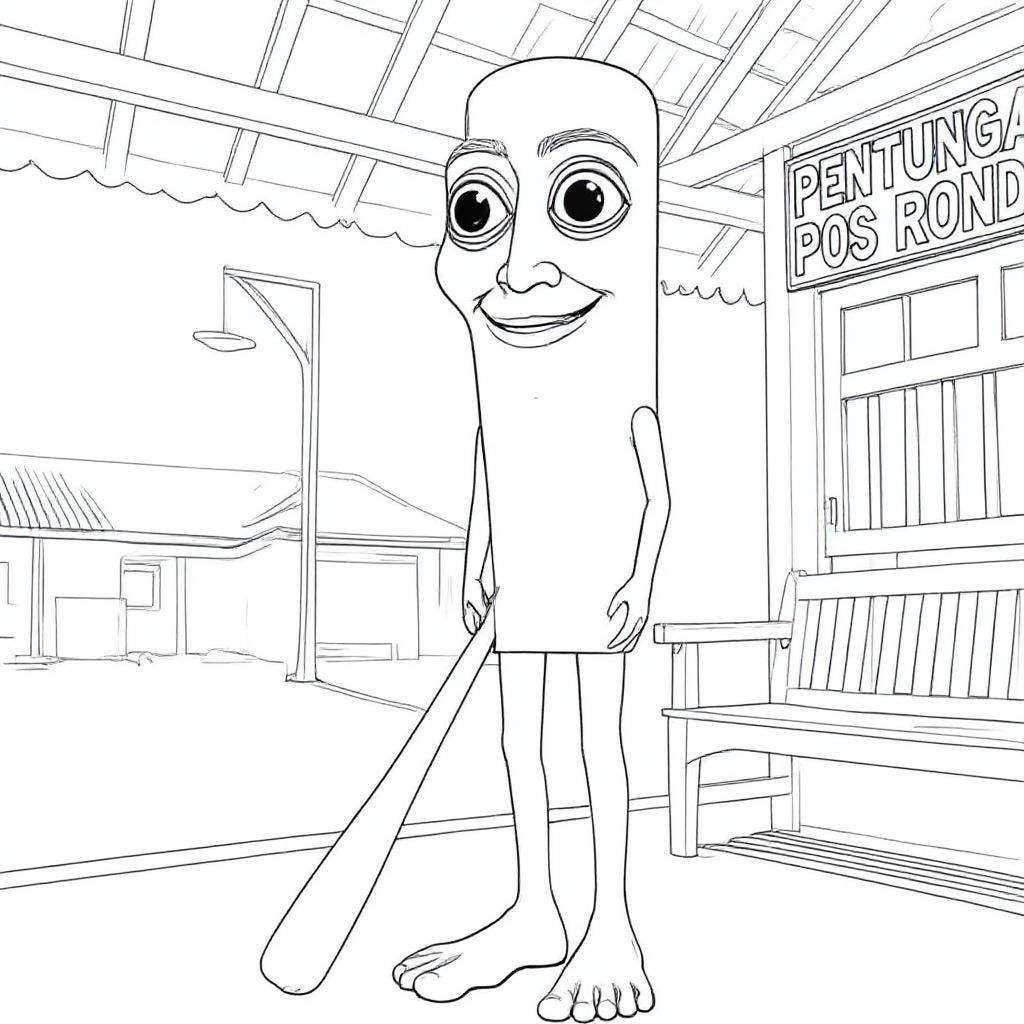 Tung Tung Tung Sahur Coloring Pages 11 printable coloring pages Tung Tung Tung Sahur