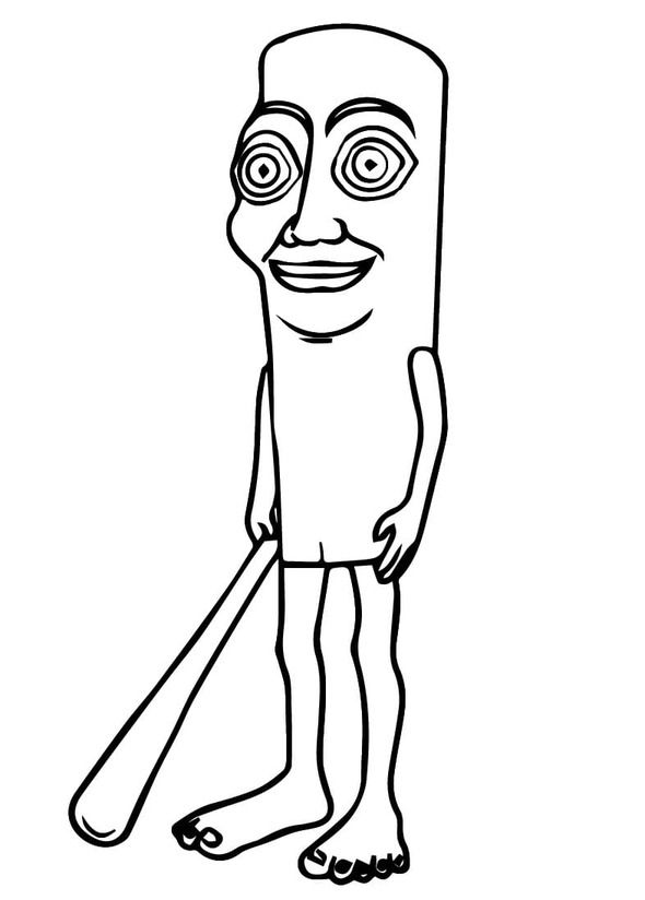 Tung Tung Tung Sahur Coloring Pages 12 Tung Tung Tung Sahur coloring pages easy