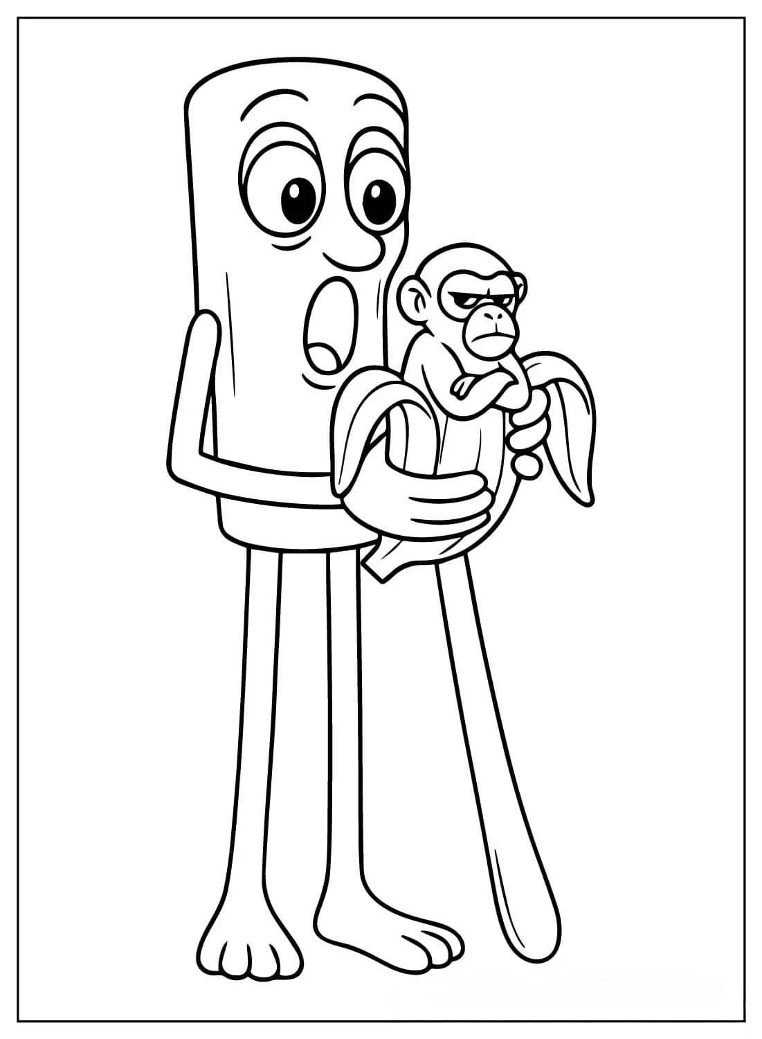 Tung Tung Tung Sahur Coloring Pages 4 free Tung Tung Tung Sahur coloring pages pdf