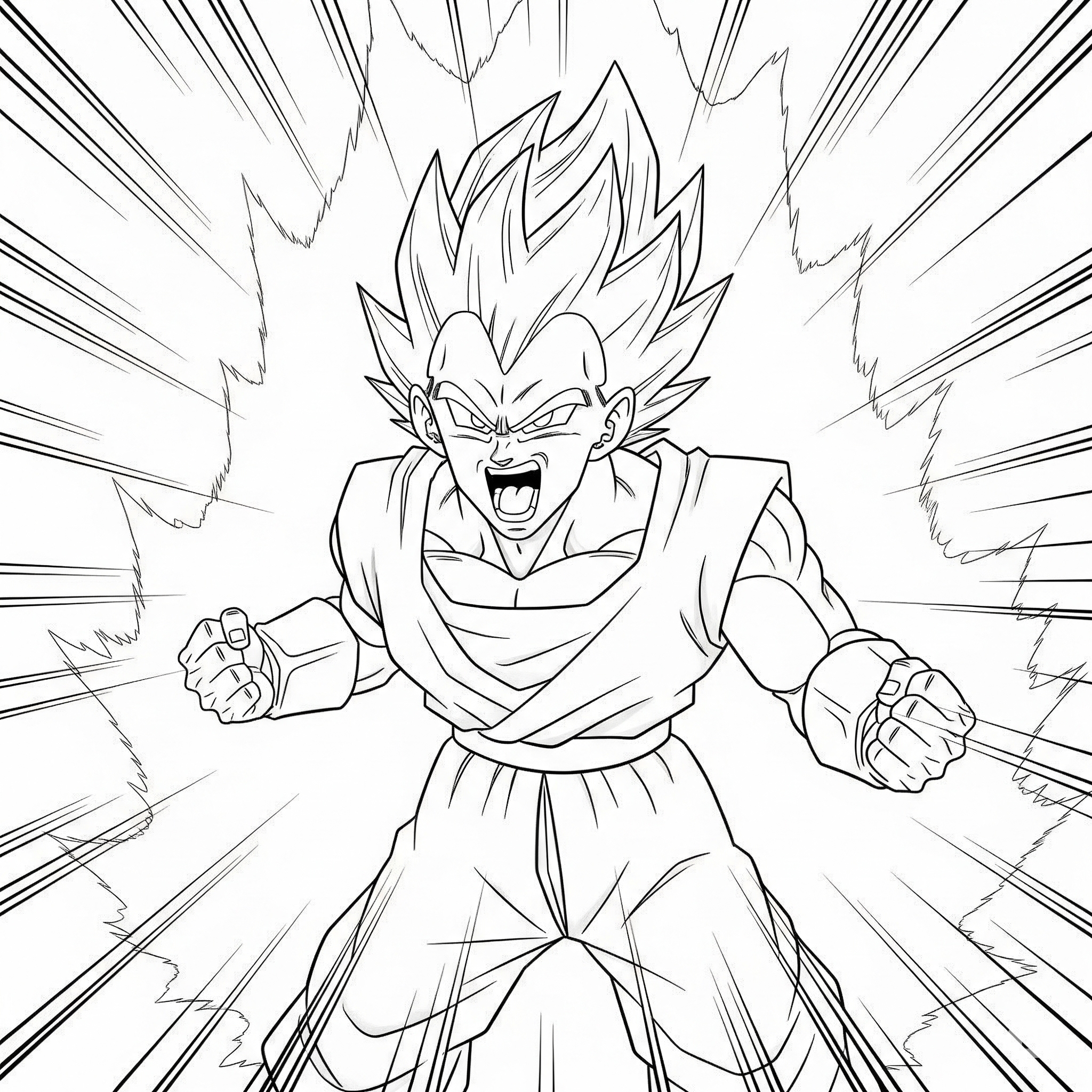 Vegeta Coloring Pages 11 Vegeta themed coloring pages