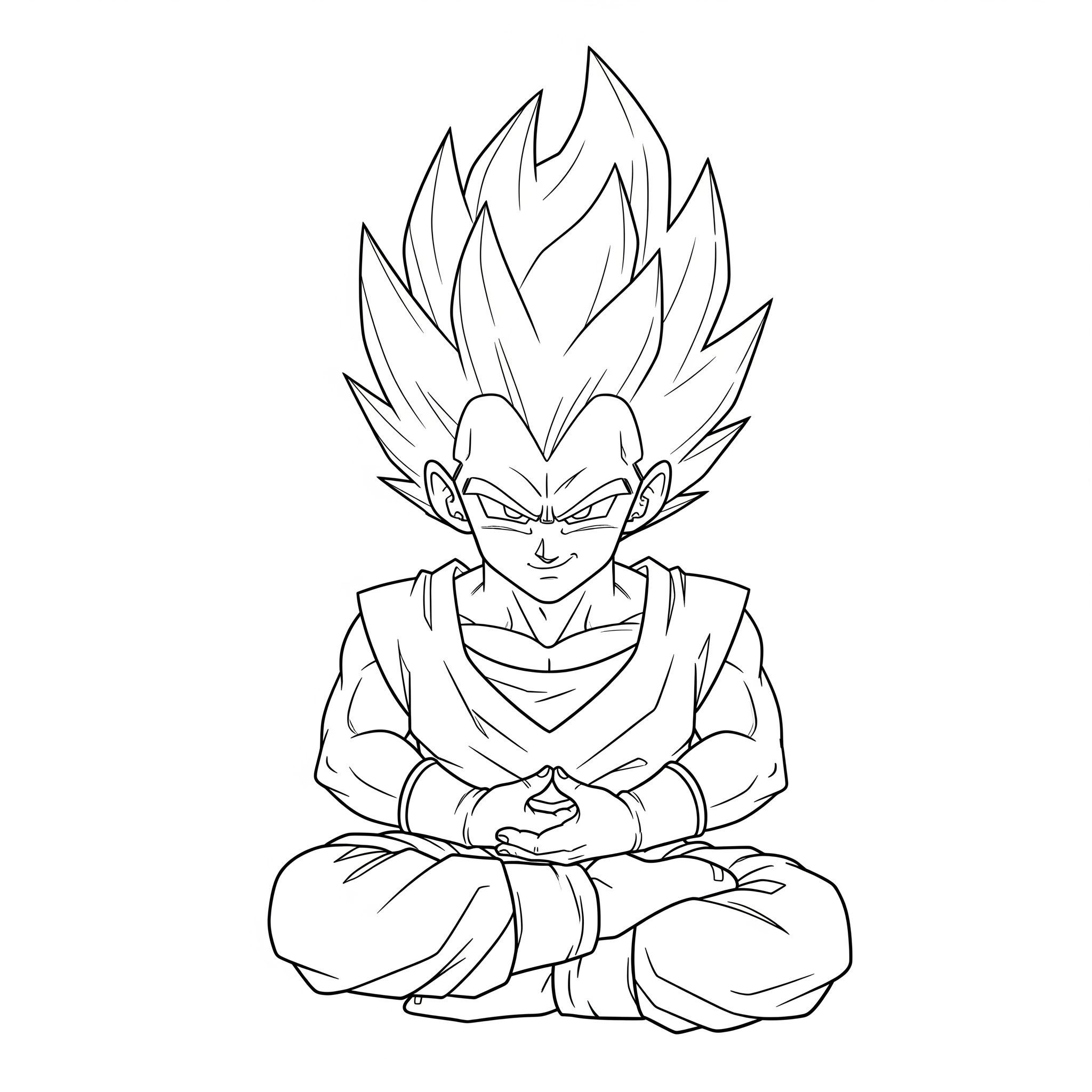Vegeta Coloring Pages 22 Vegeta coloring pages easy 1