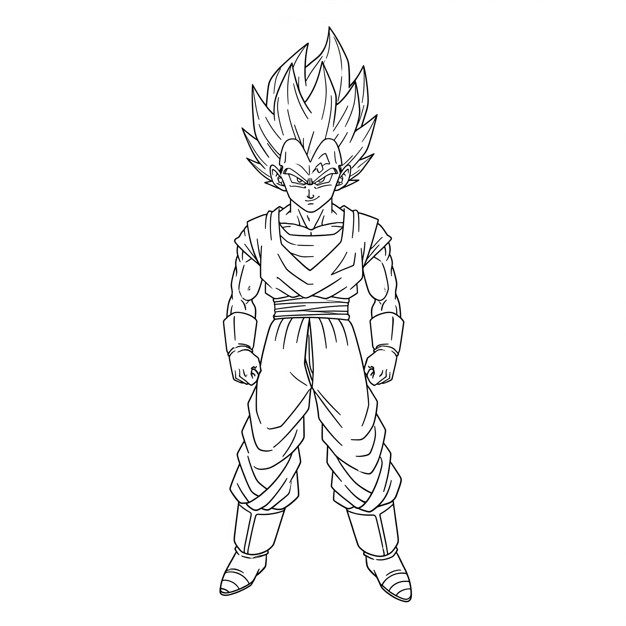 Vegeta Coloring Pages 14 coloring pages for kids Vegeta