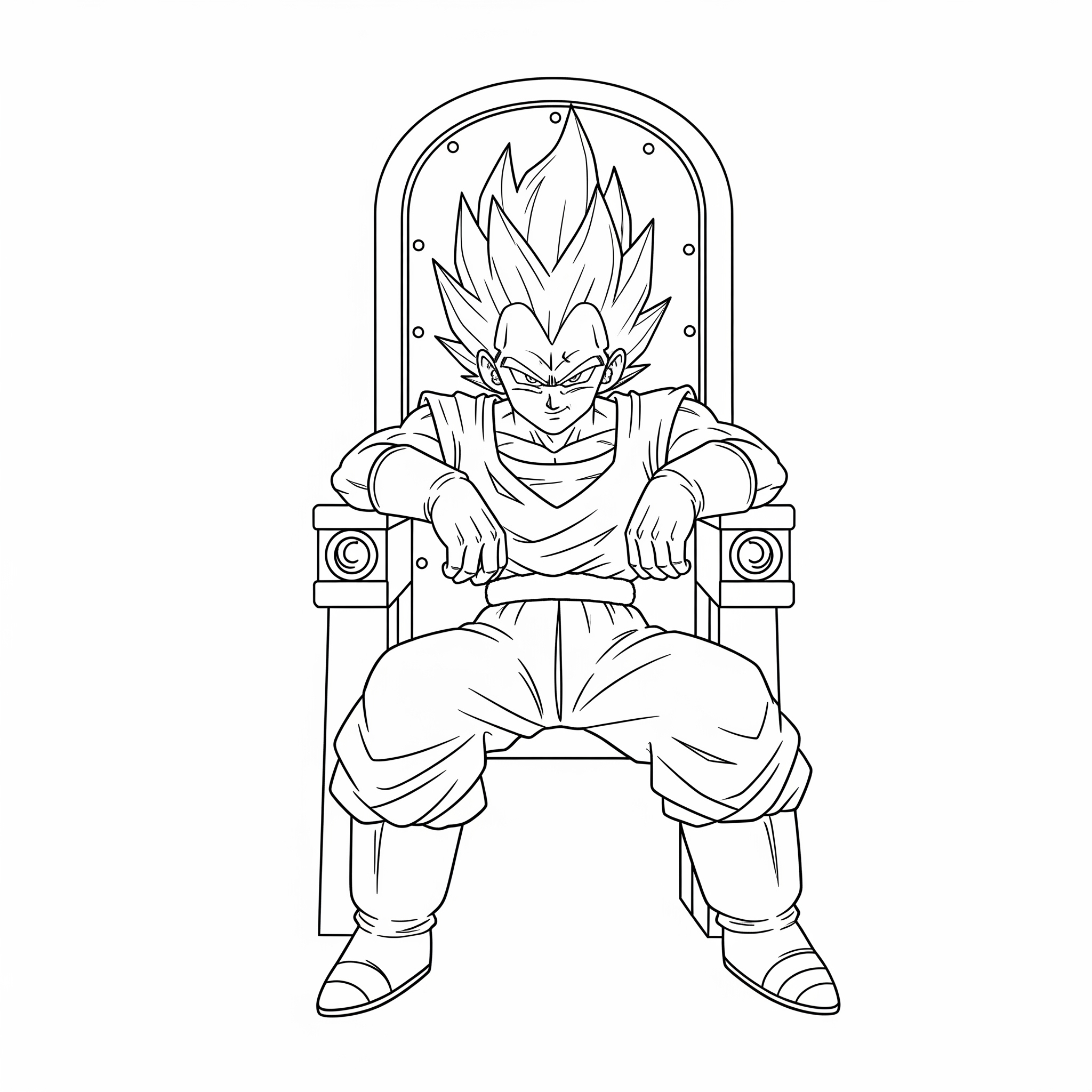 Vegeta Coloring Pages 17 easy cute Vegeta coloring pages 1