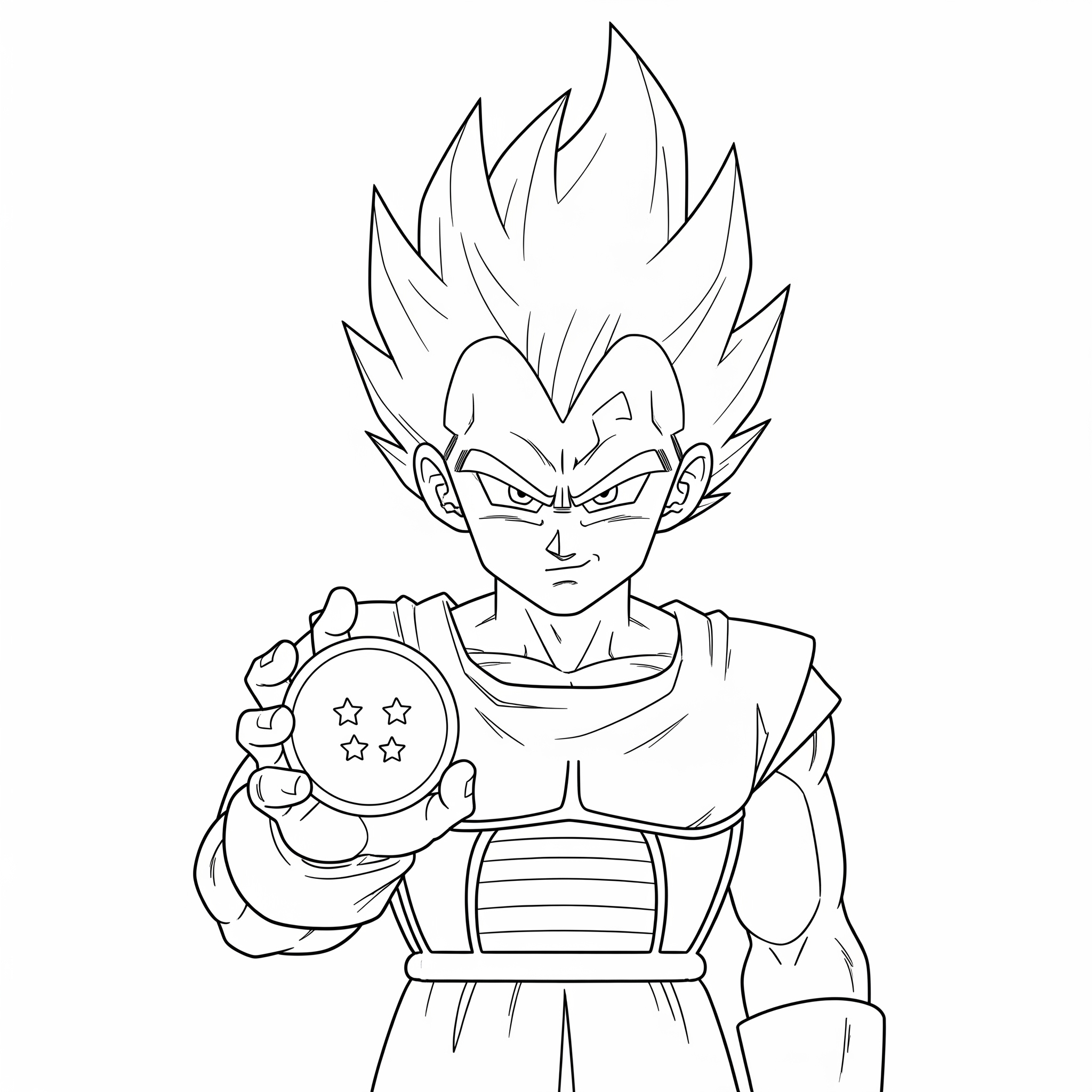 Vegeta Coloring Pages 10 Vegeta adult coloring pages