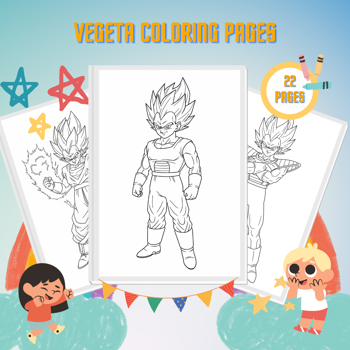 Vegeta Coloring Pages thumbnail