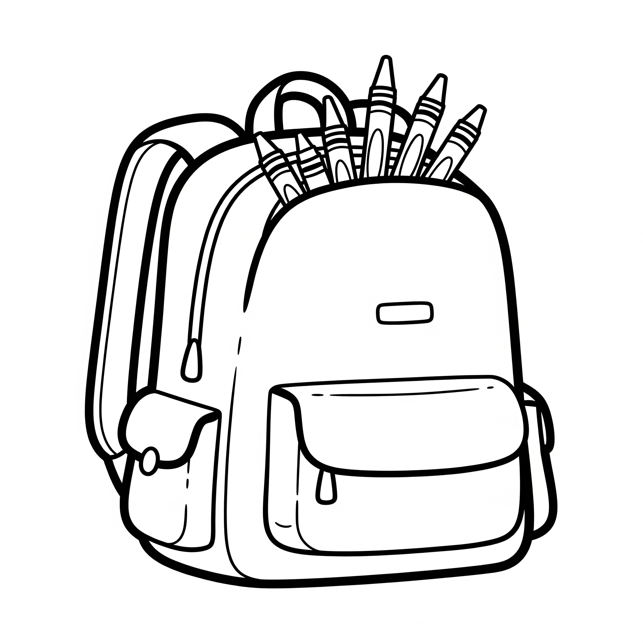 Backpack Coloring Pages 8 easy cute Backpack coloring pages