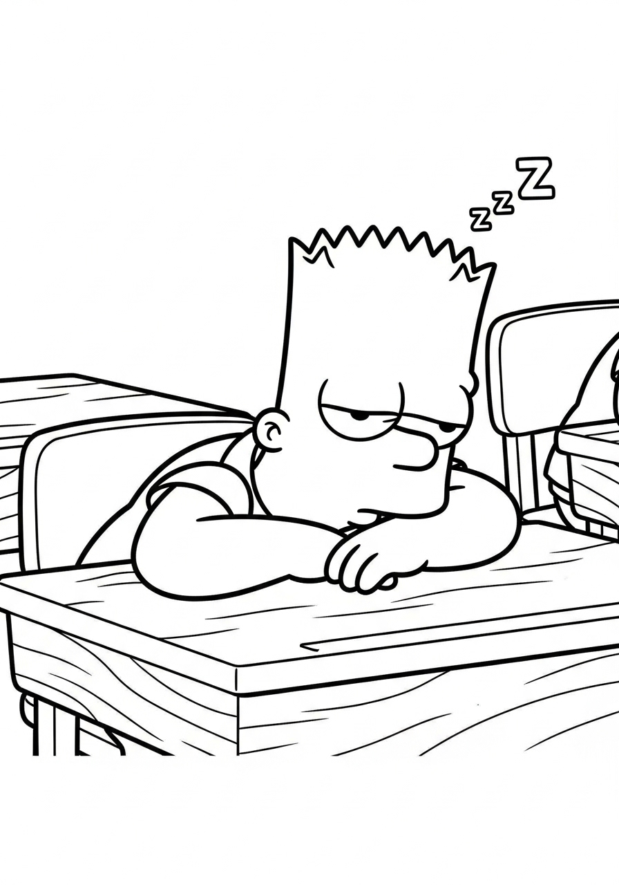 Bart Simpson Coloring Pages 18 Bart Simpson adult coloring pages