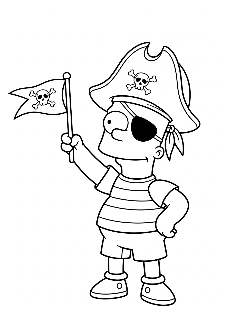 Bart Simpson Coloring Pages 19 Bart Simpson coloring pages for kids 1