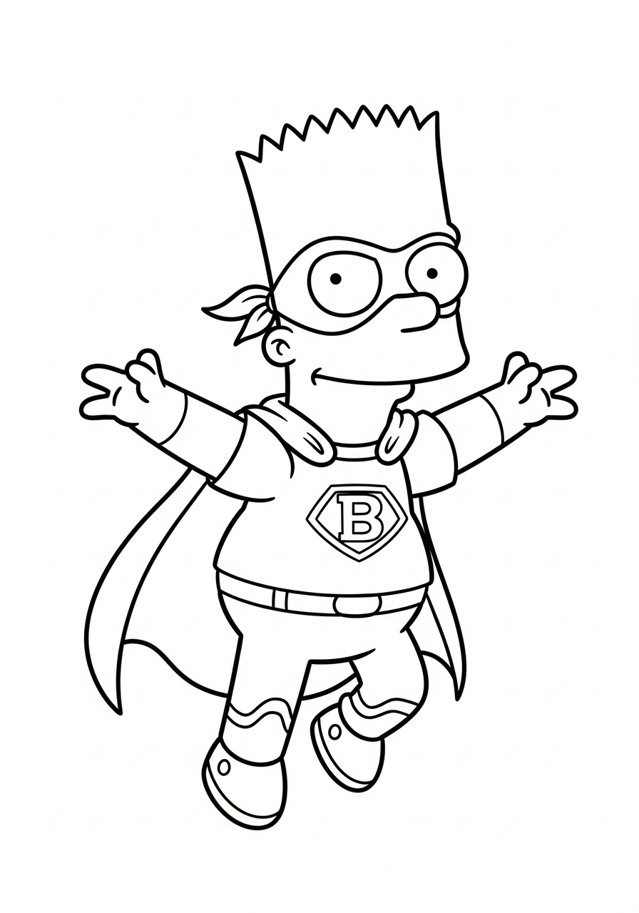 Bart Simpson Coloring Pages 10 hard Bart Simpson coloring pages