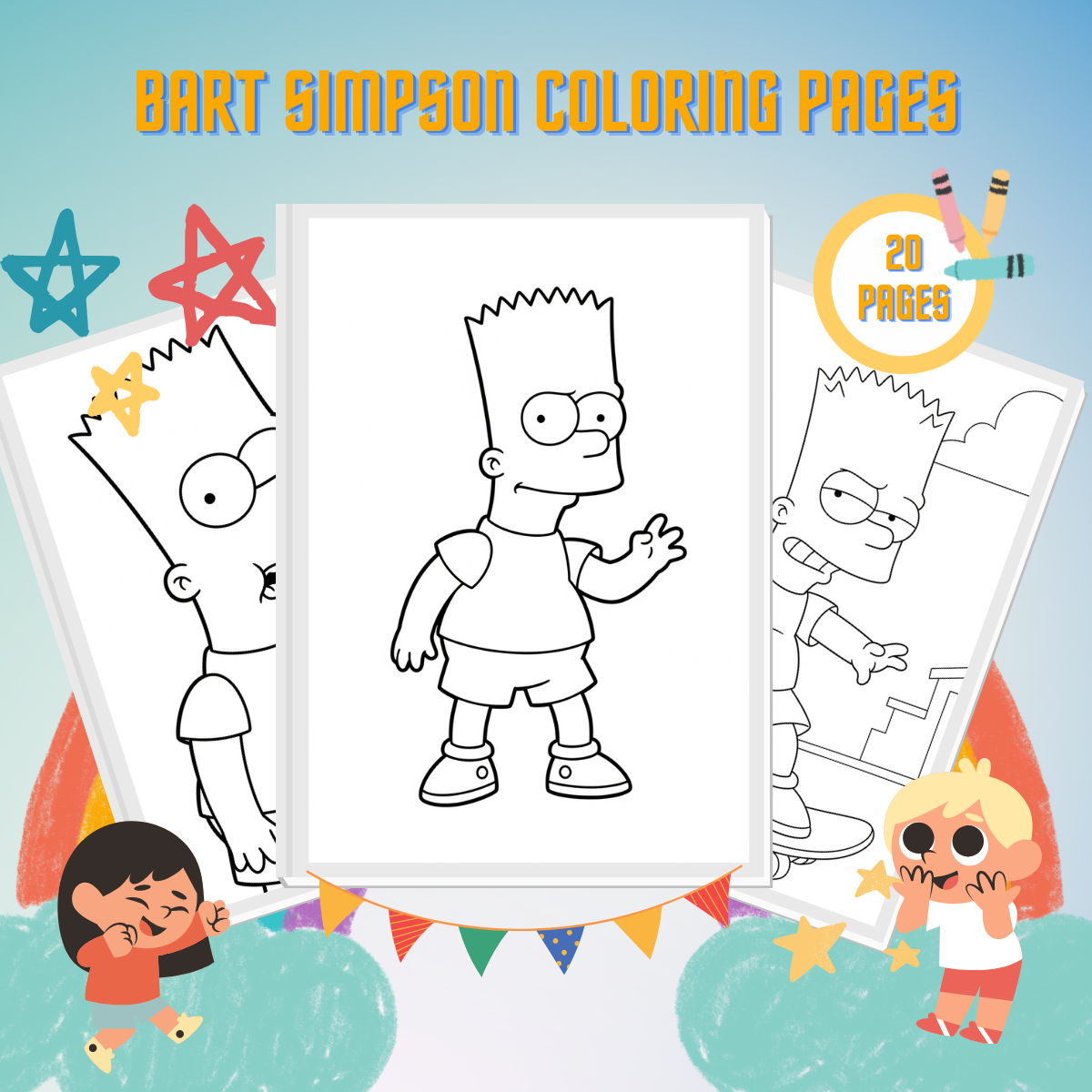 Bart Simpson Coloring Pages thumbnail