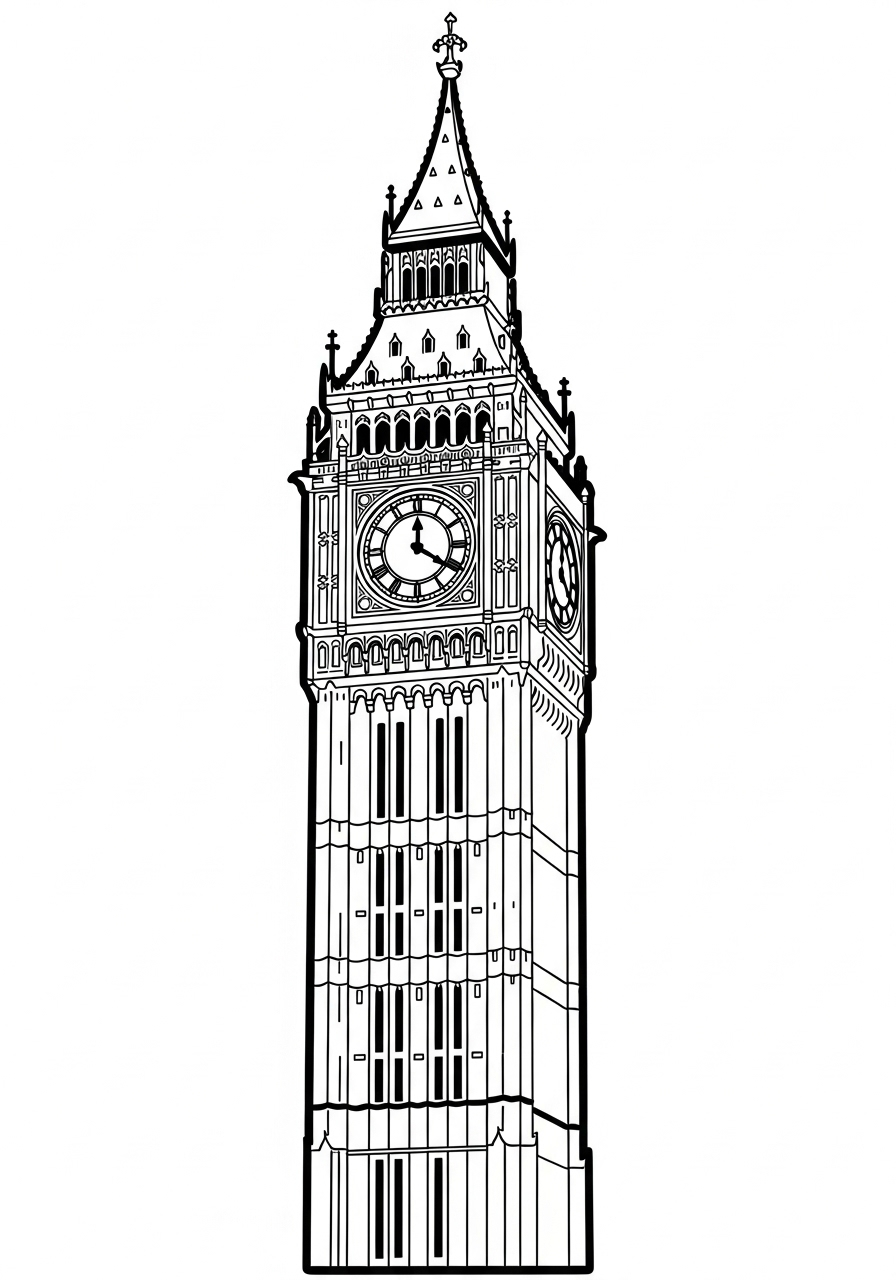 Big Ben Coloring Pages 3 Big Ben coloring pages grinch