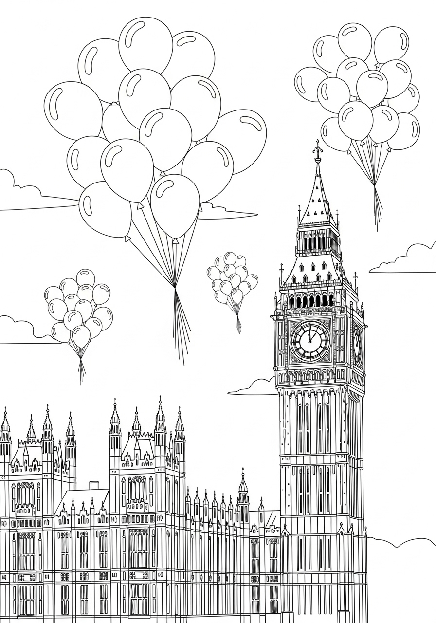 Big Ben Coloring Pages 9 free coloring pages Big Ben