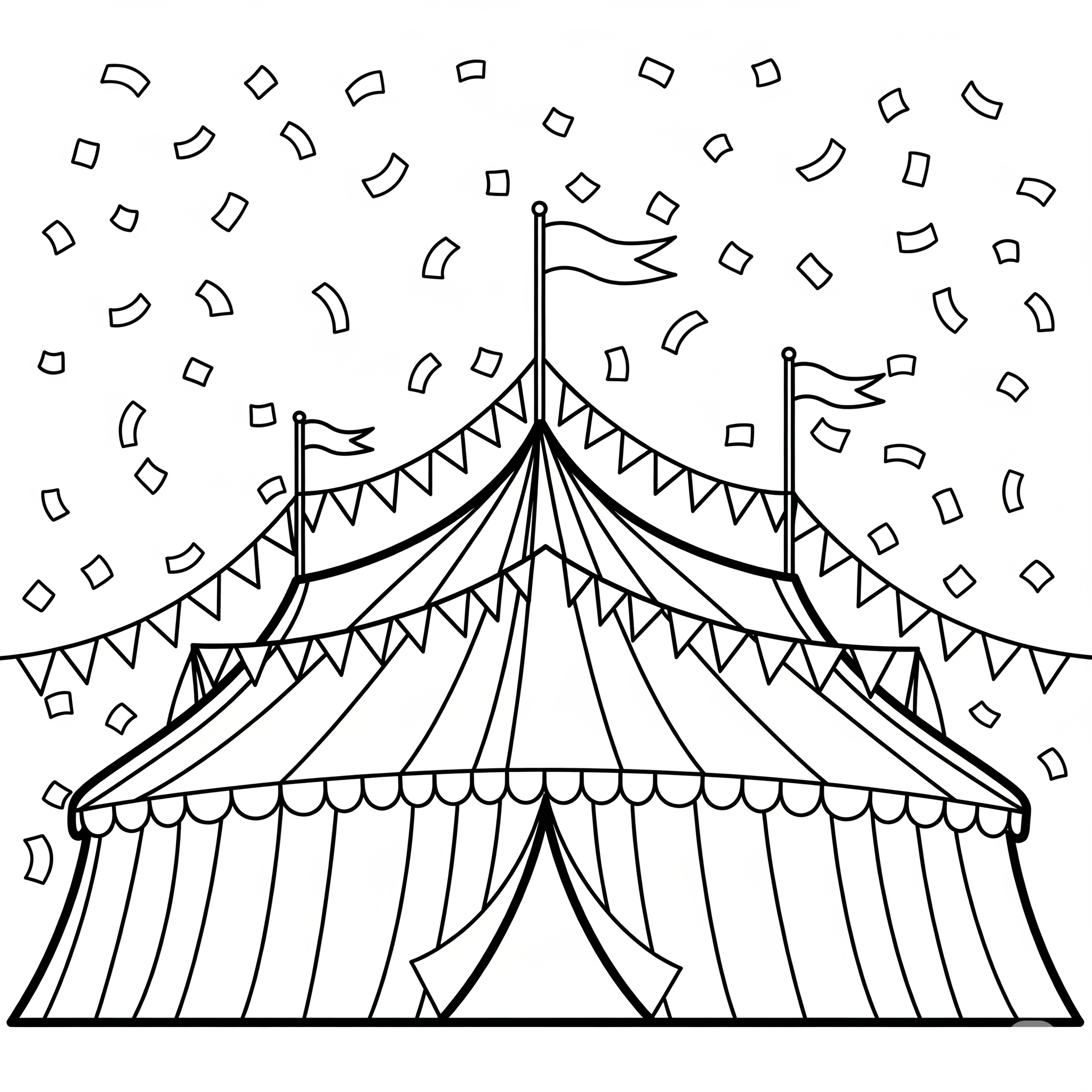 Carnival Coloring Pages 19 free printable Carnival coloring pages 1