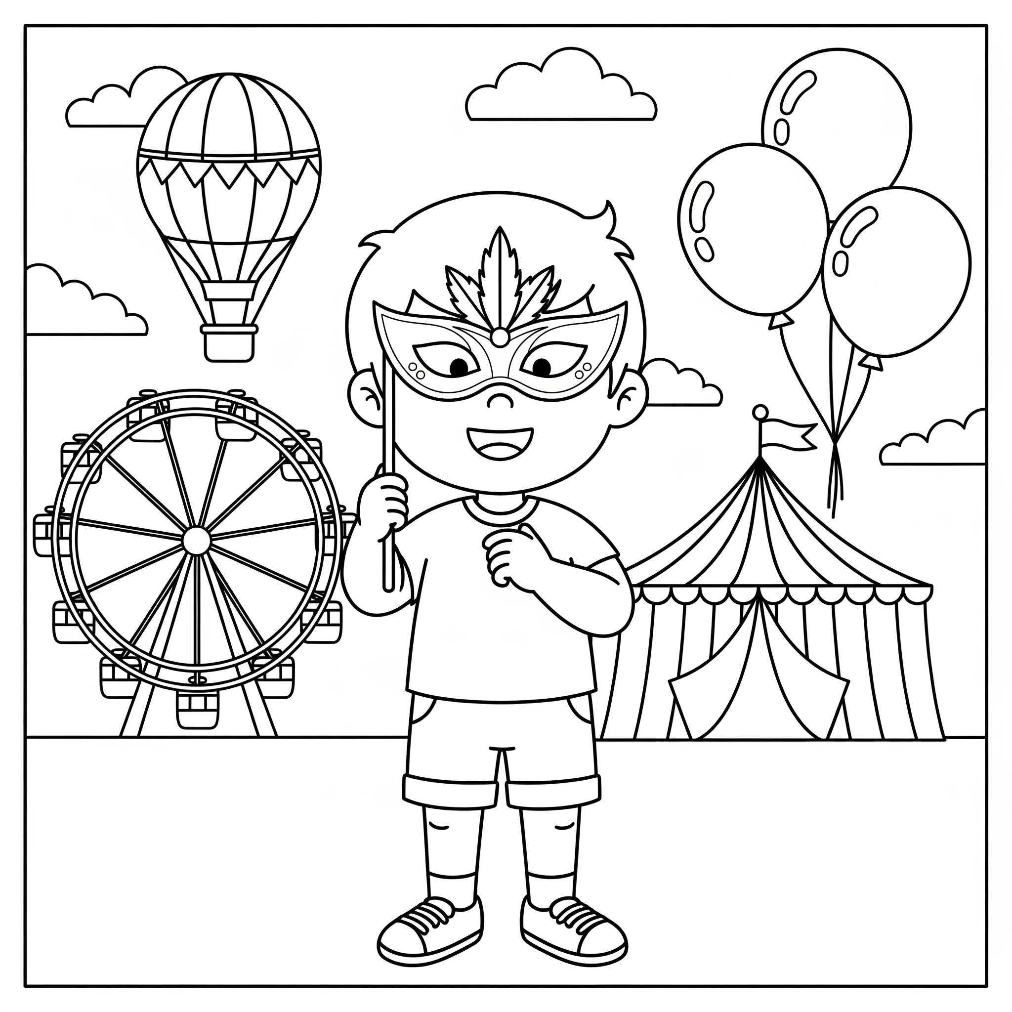 Carnival Coloring Pages 3 Carnival free coloring pages