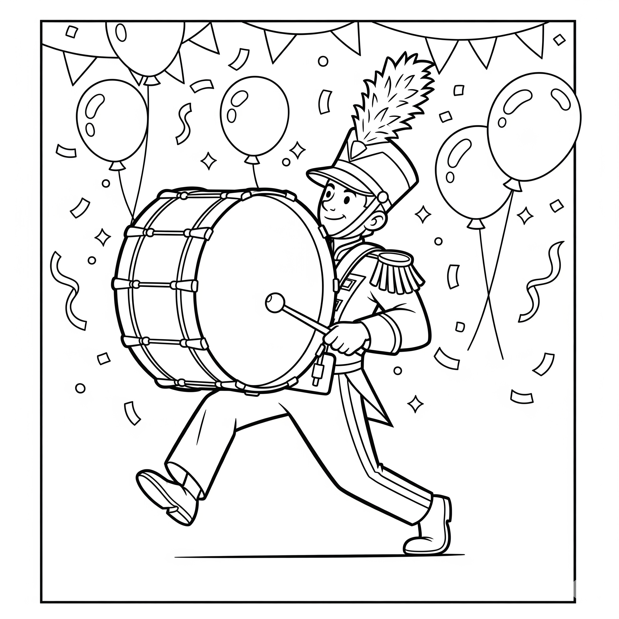 Carnival Coloring Pages 8 printable Carnival coloring pages for adults