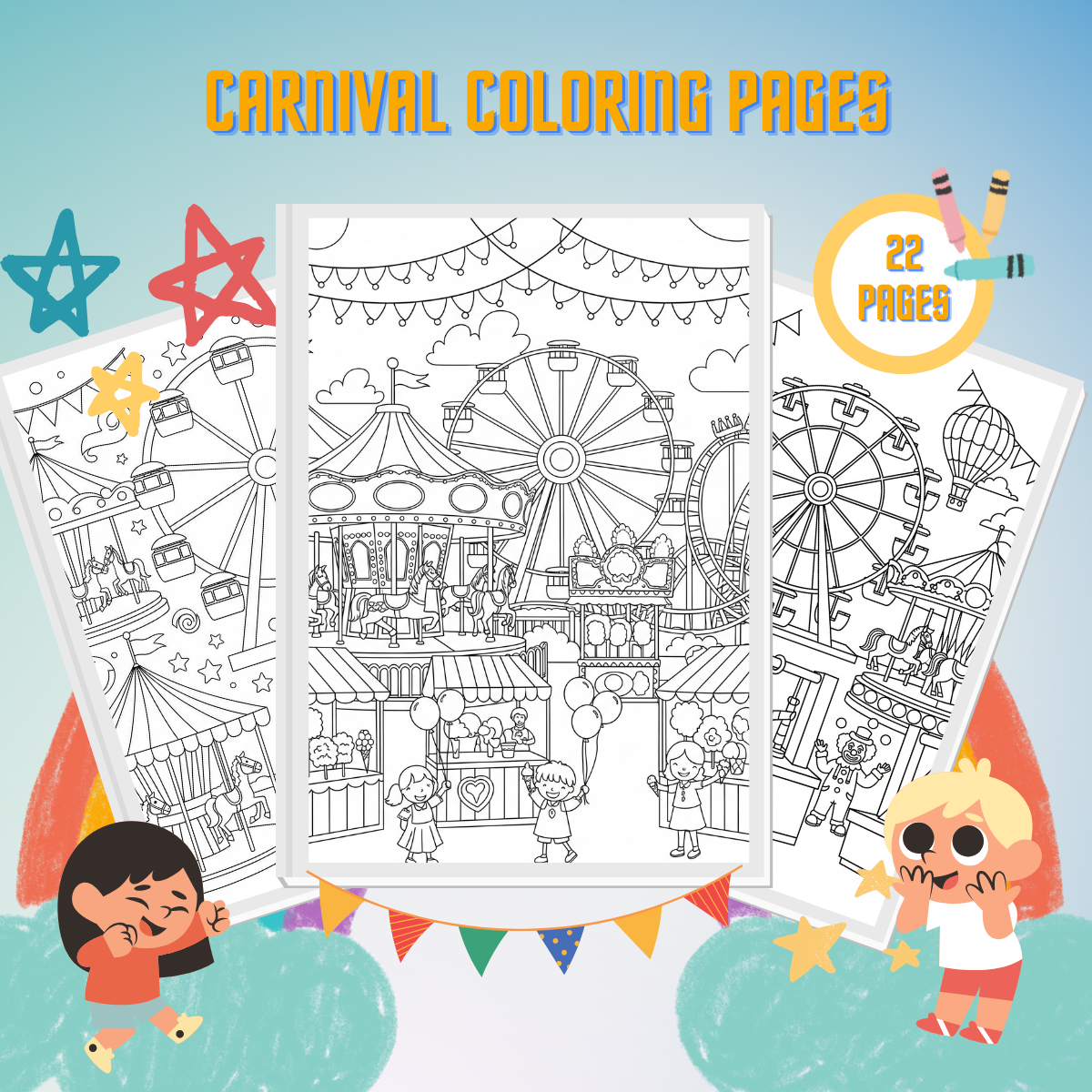 Carnival Coloring Pages thumbnail