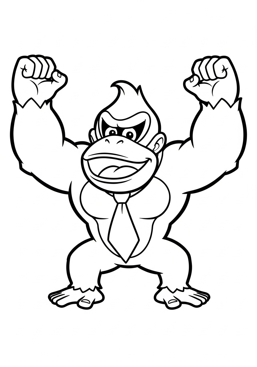 Donkey Kong Coloring Pages 2 free Donkey Kong coloring pages pdf