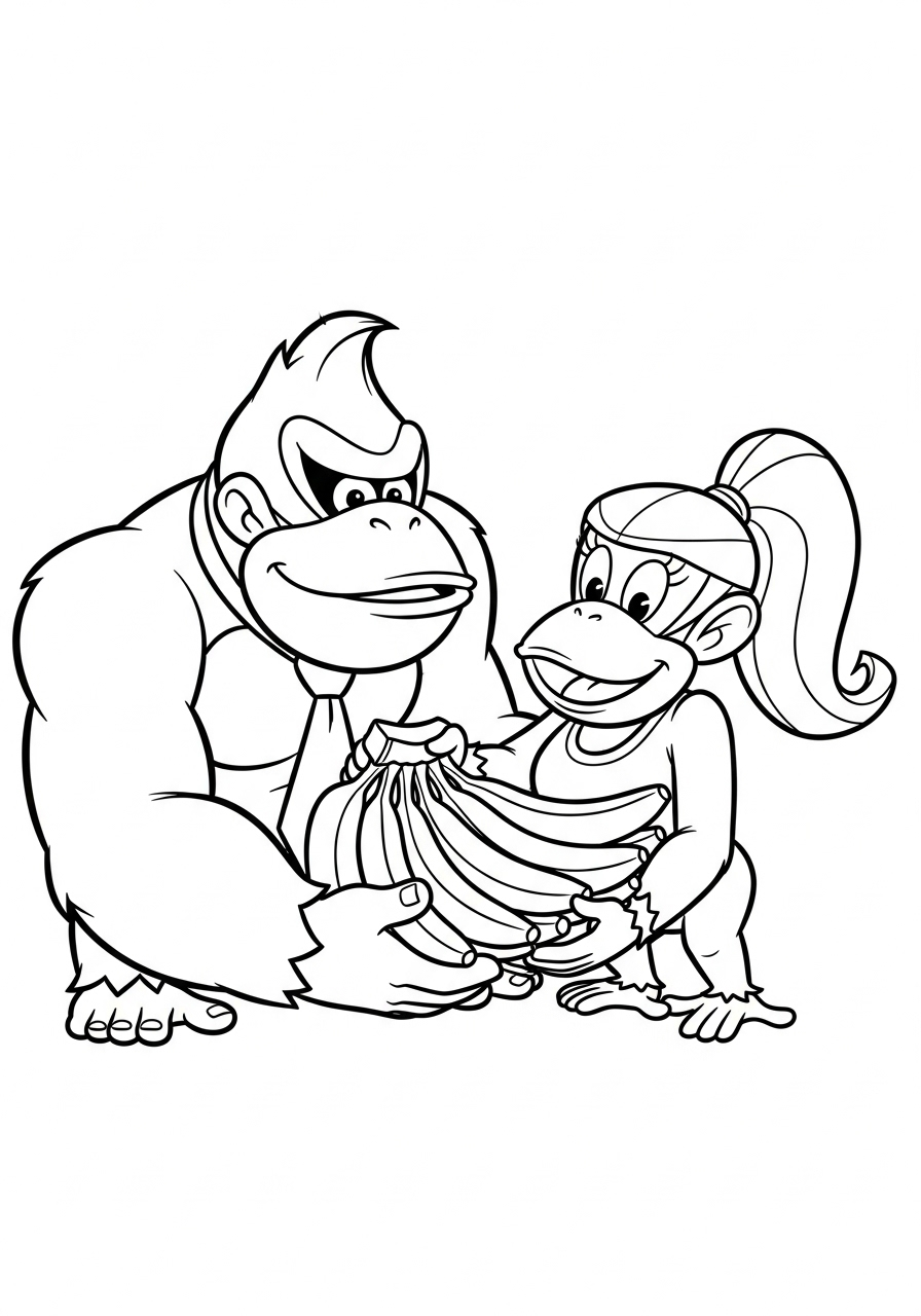 Donkey Kong Coloring Pages 11 Donkey Kong coloring pages free printable