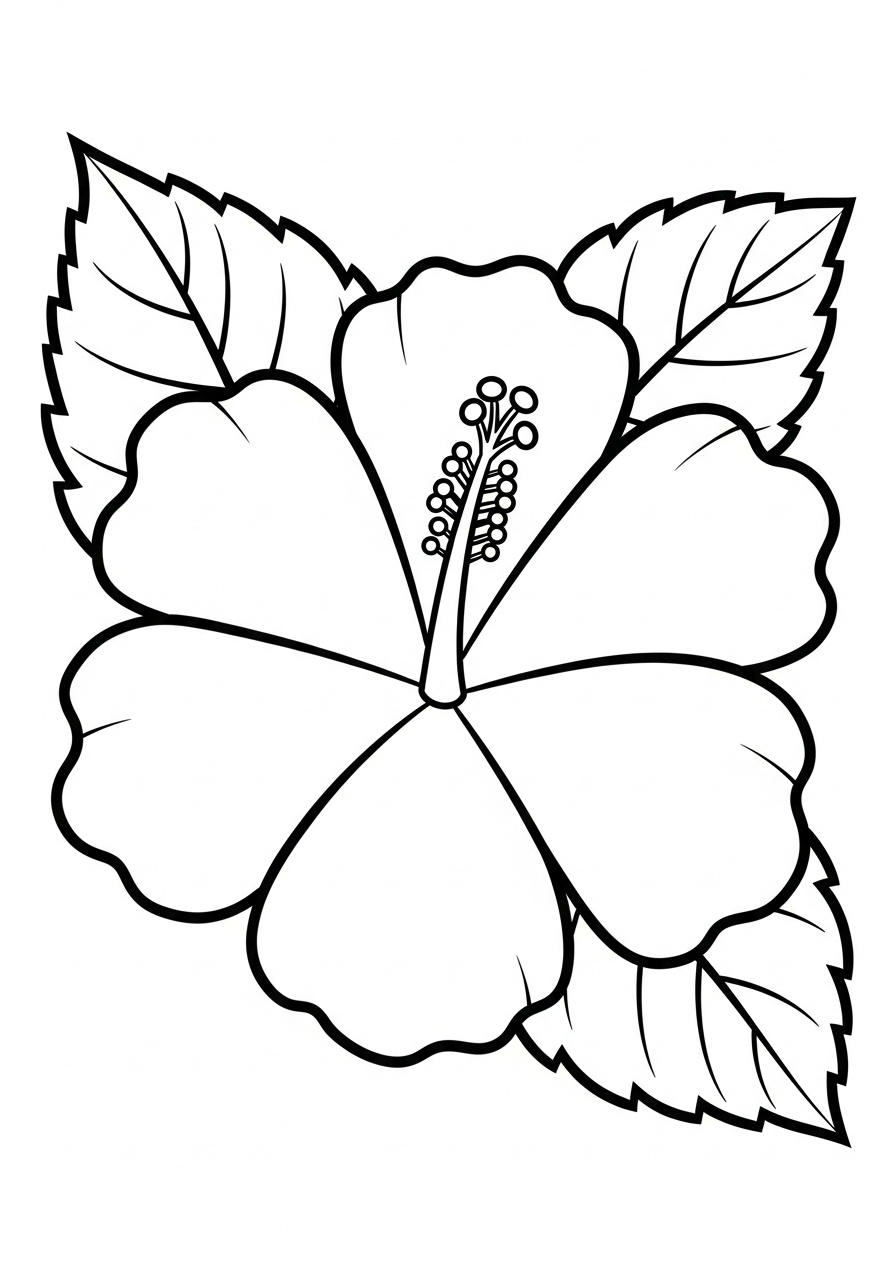 Hibiscus Coloring Pages 3 Hibiscus free coloring pages