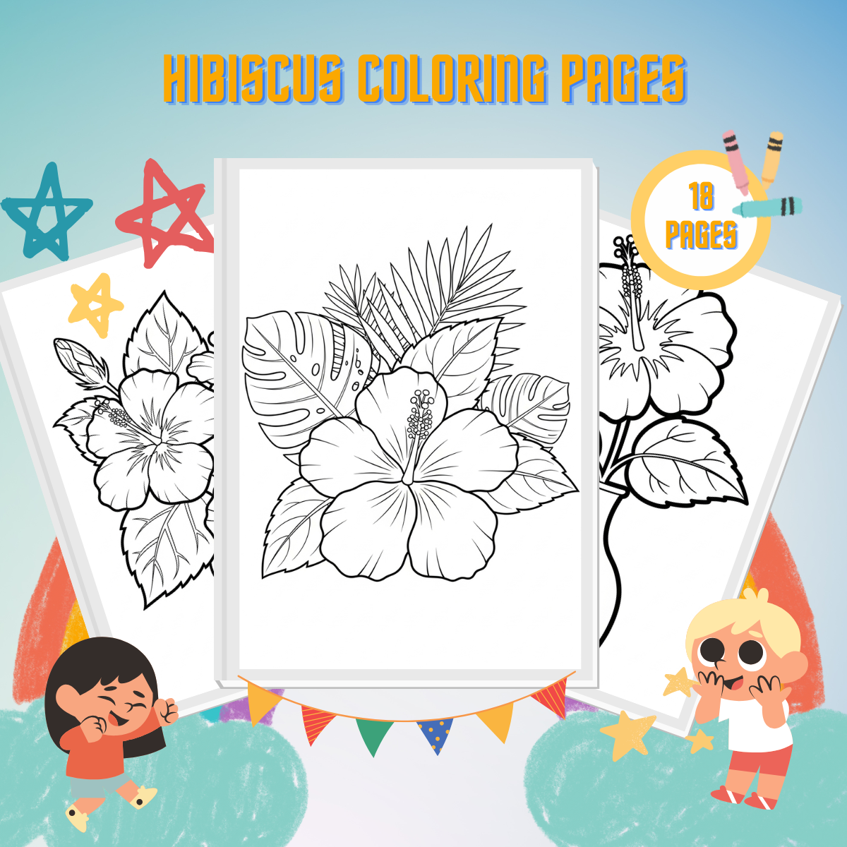 Hibiscus Coloring Pages thumbnail