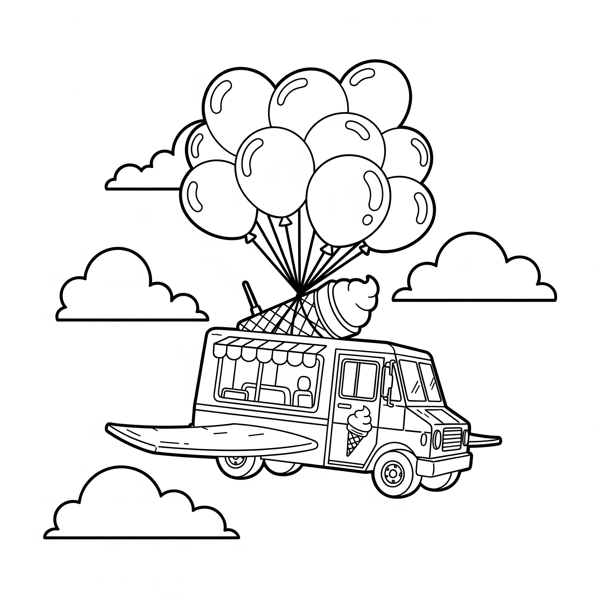 Ice Cream Truck Coloring Pages 13 kids Ice Cream Truck coloring pages 1