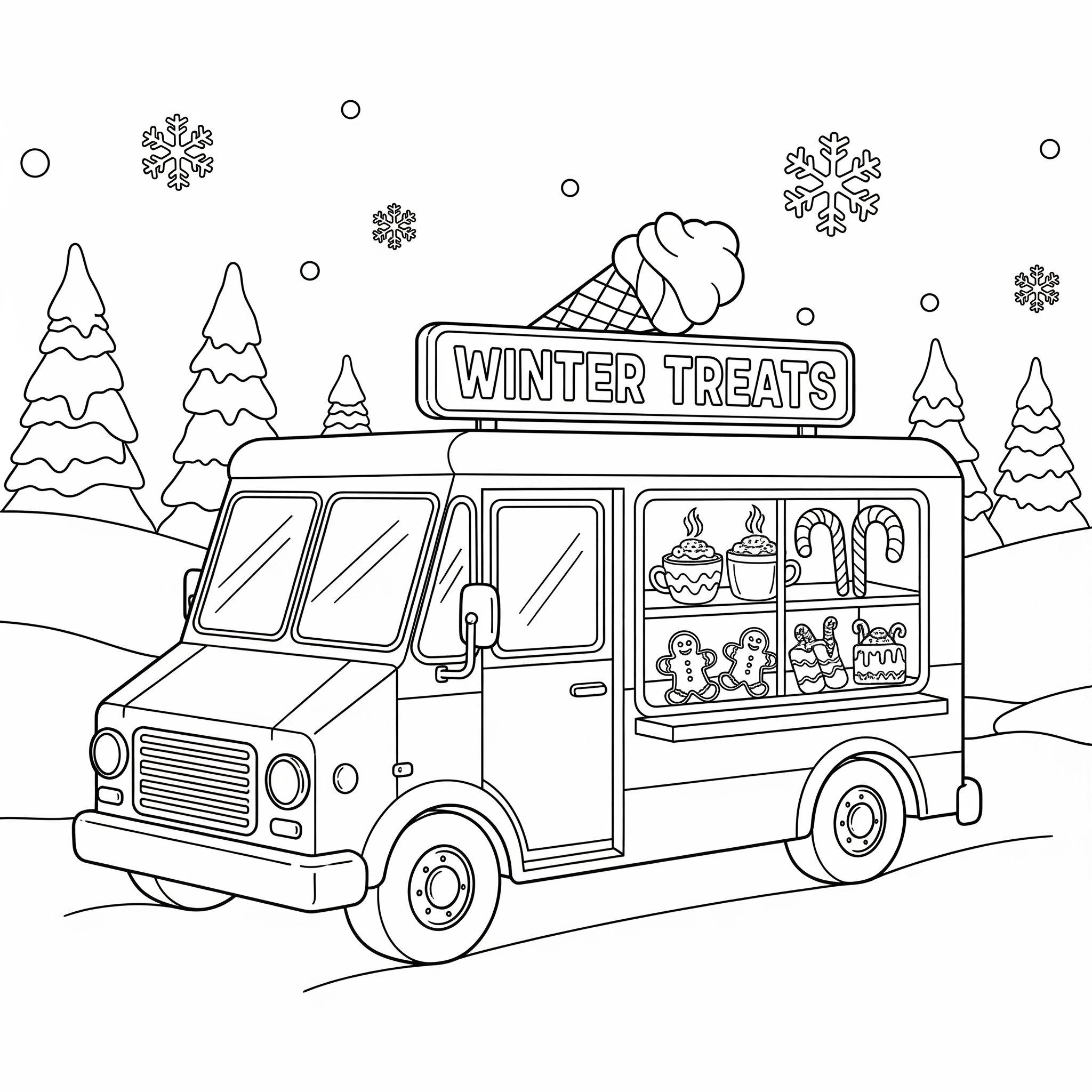 Ice Cream Truck Coloring Pages 15 Ice Cream Truck coloring pages to print