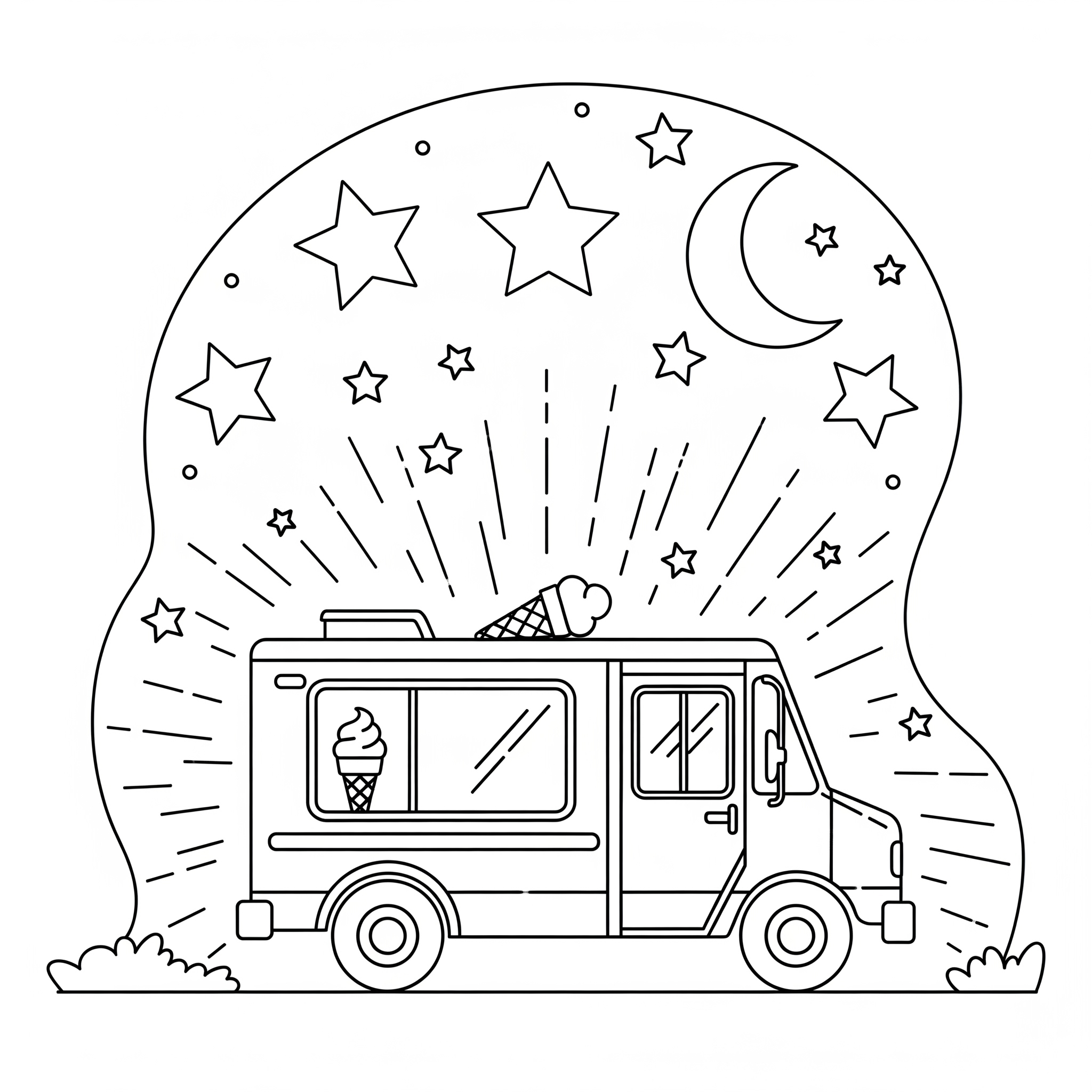 Ice Cream Truck Coloring Pages 23 free Ice Cream Truck coloring pages pdf