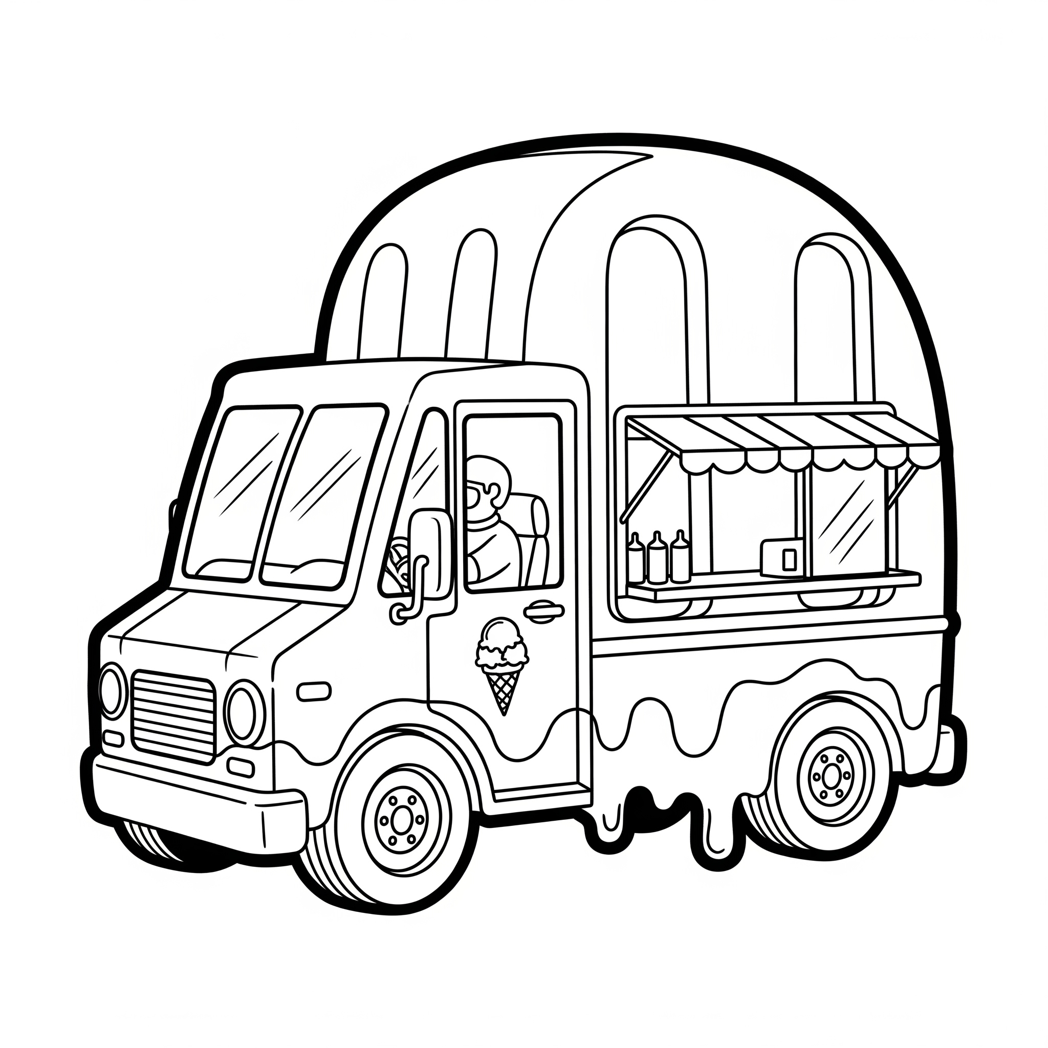 Ice Cream Truck Coloring Pages 6 free Ice Cream Truck coloring pages printable