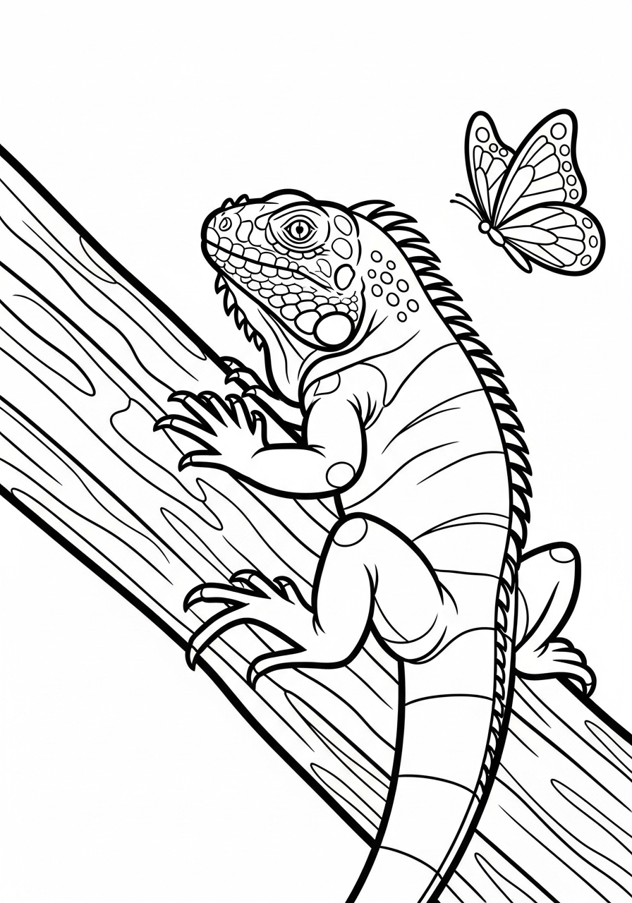 Iguana Coloring Pages 13 Iguana coloring pages for adults pdf