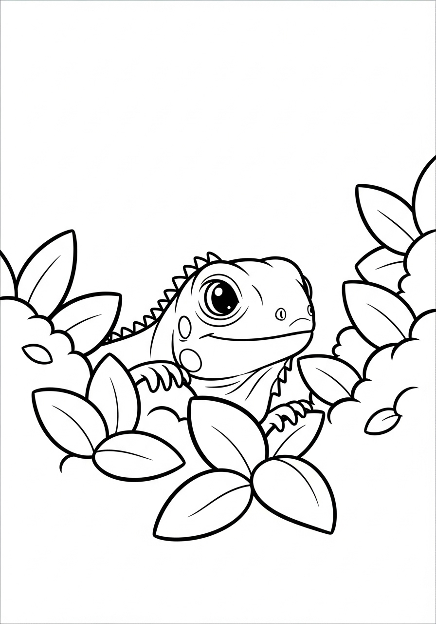 Iguana Coloring Pages 14 Iguana coloring pages pdf