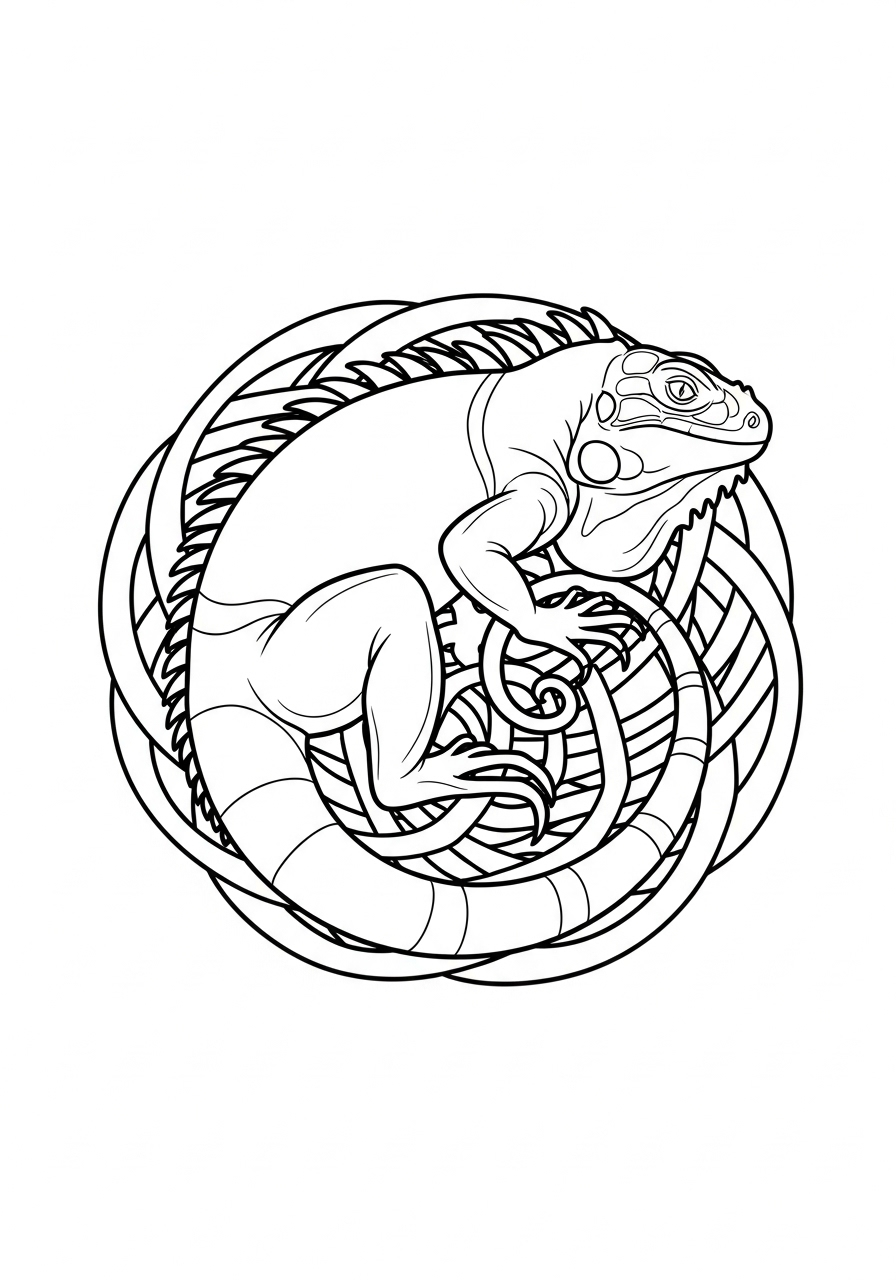Iguana Coloring Pages 19 coloring pages printable Iguana