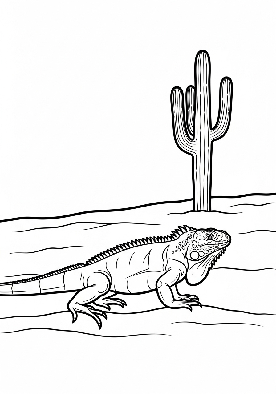 Iguana Coloring Pages 7 Iguana ornaments coloring pages