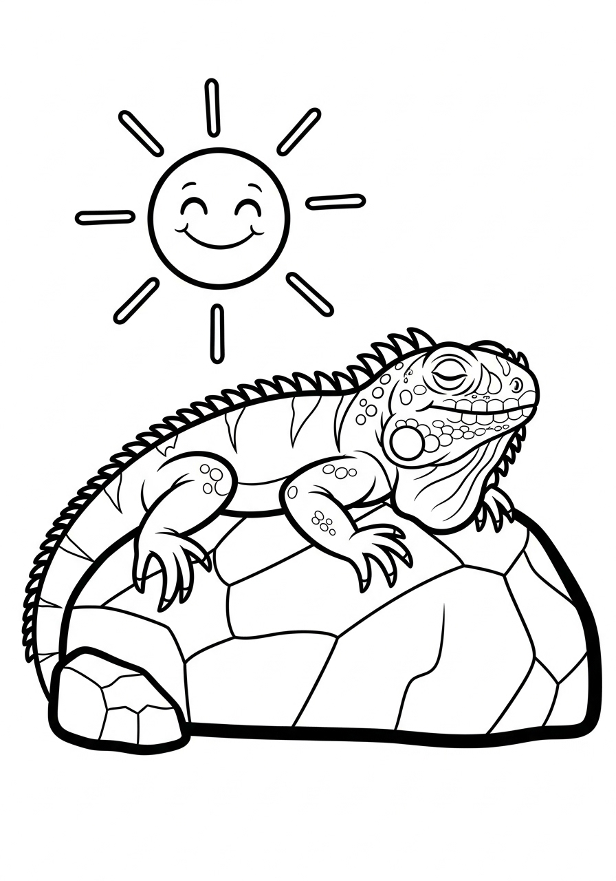 Iguana Coloring Pages 10 printable Iguana coloring pages for adults